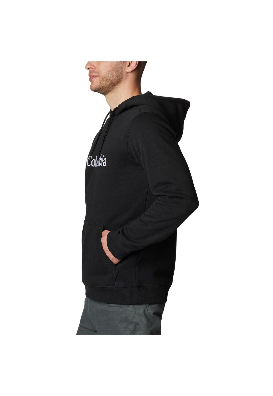 Polerón Basic Logo II Hoodie Negro Hombre-4