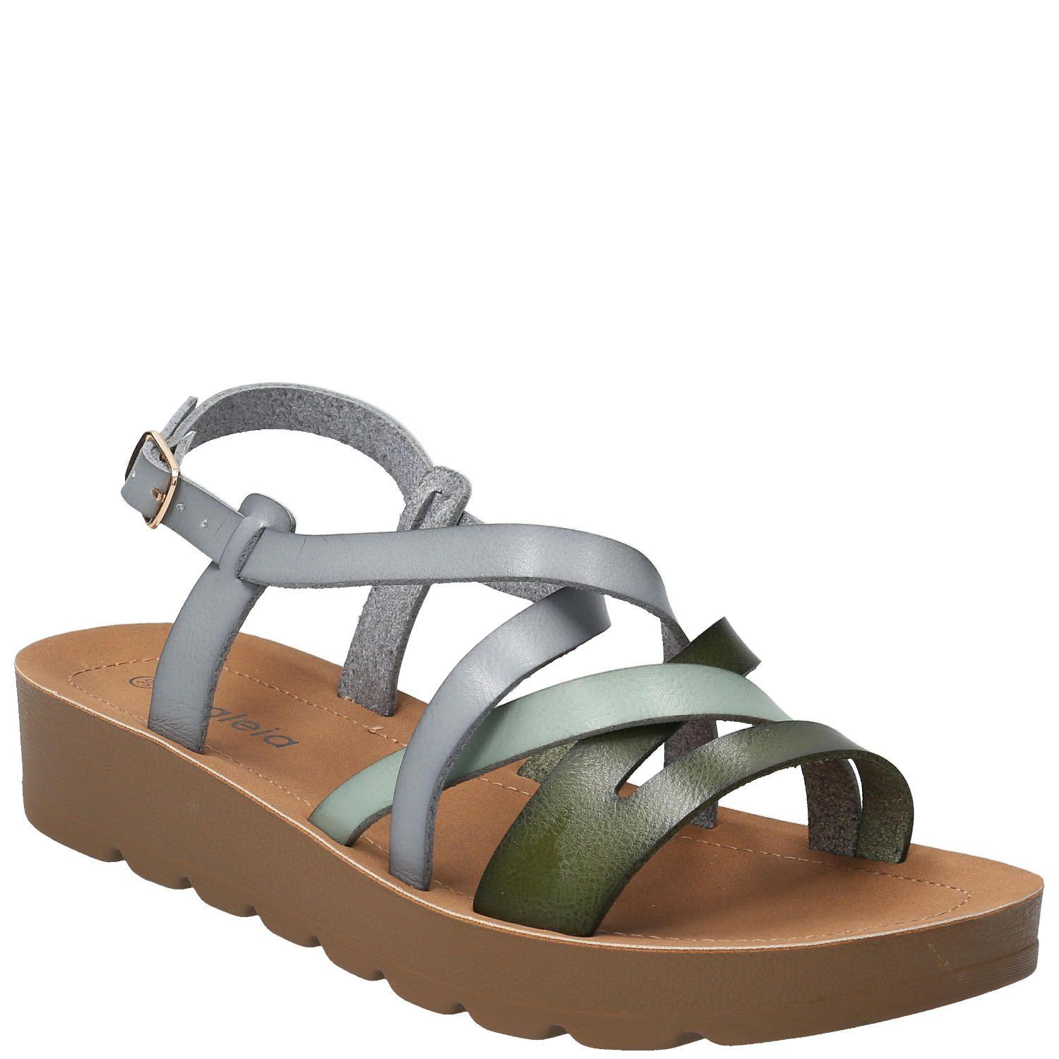 Sandalia Falana Azul Mujer-0