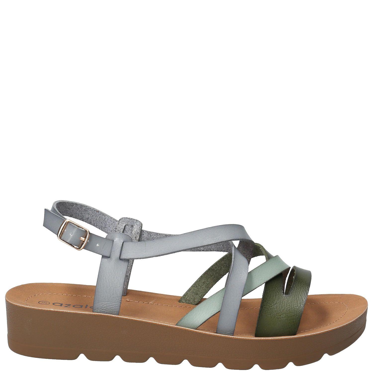 Sandalia Falana Azul Mujer-2