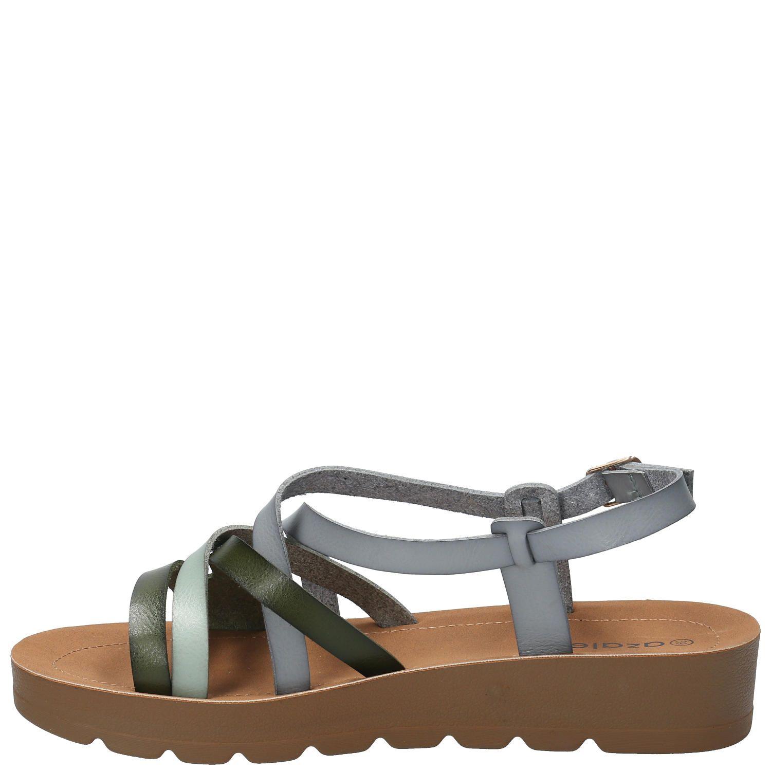 Sandalia Falana Azul Mujer-5