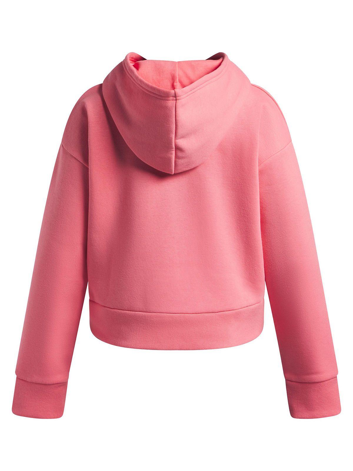 Poleron Niña Rival Fleece Crop Rosado-1