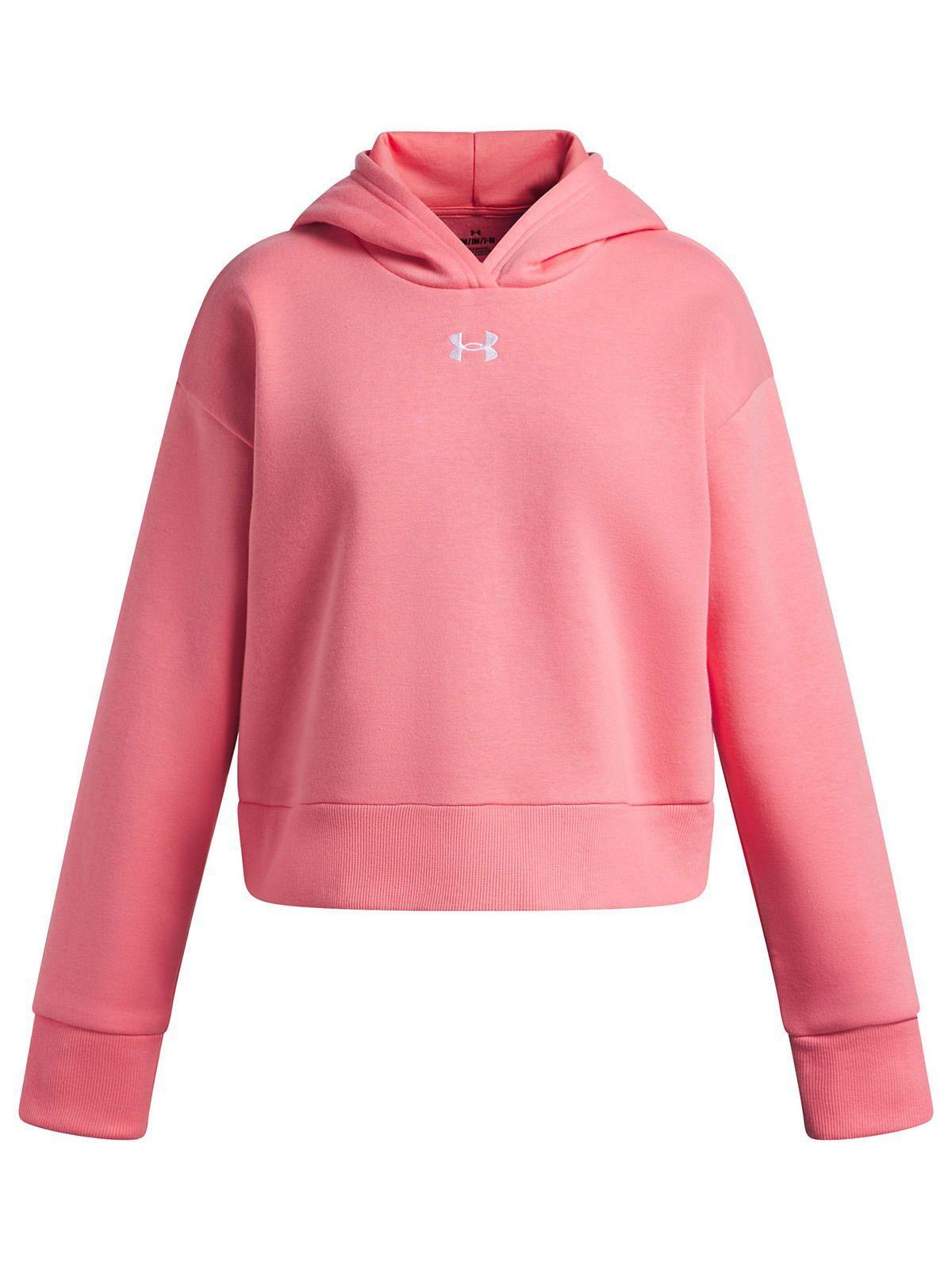 Poleron Niña Rival Fleece Crop Rosado-0