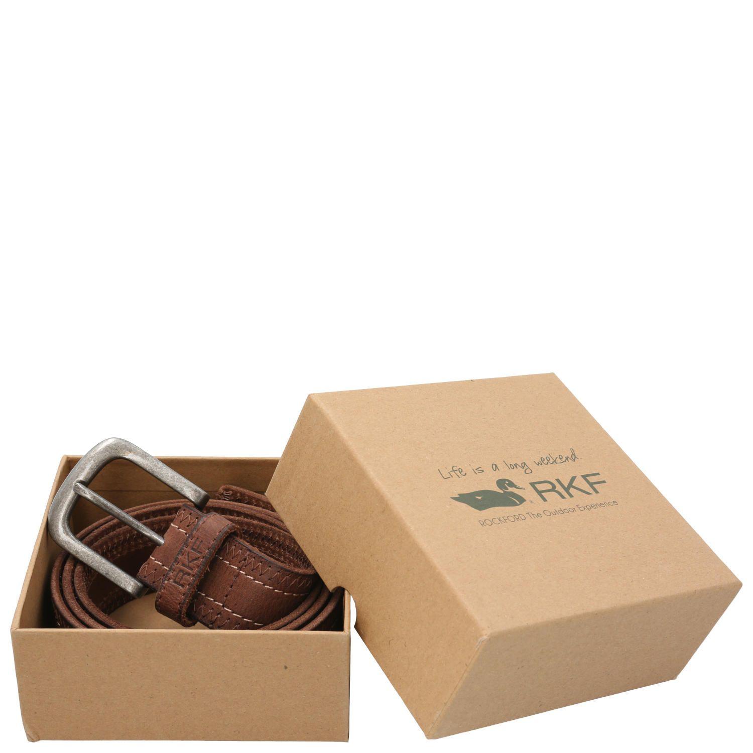 Cinturón Cuero Hombre RF Swift Café-3