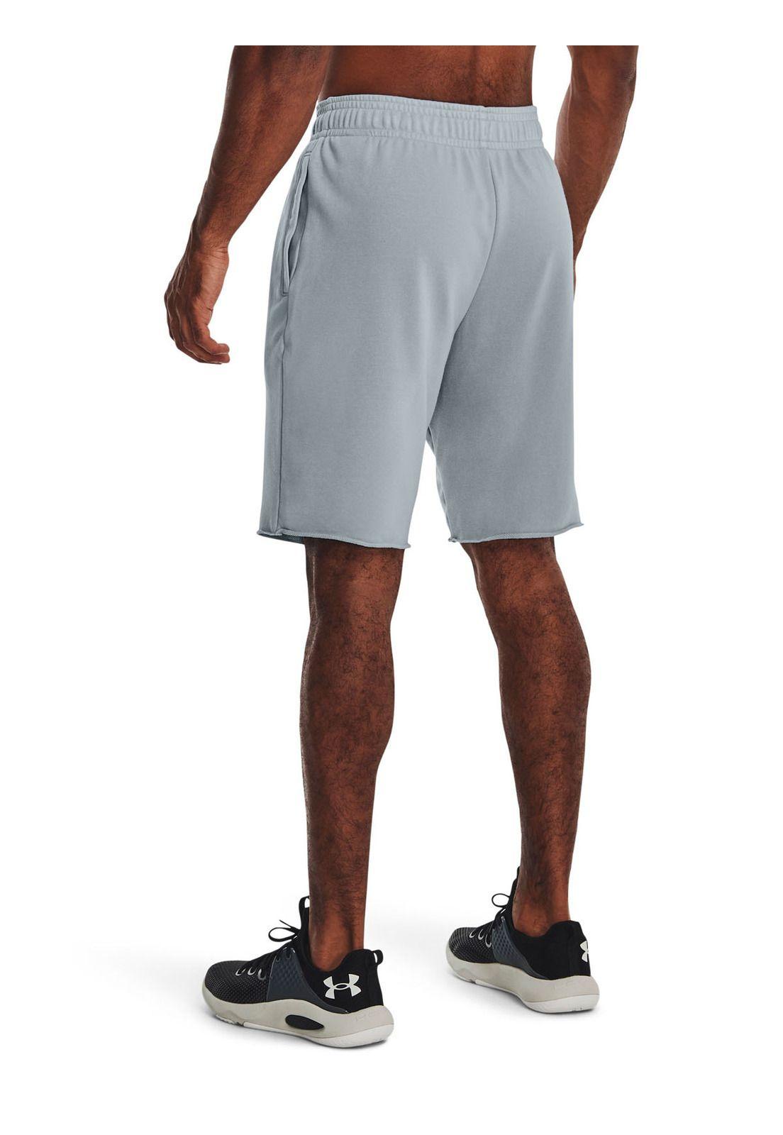 Shorts de polar UA Rival para hombre Azul-4