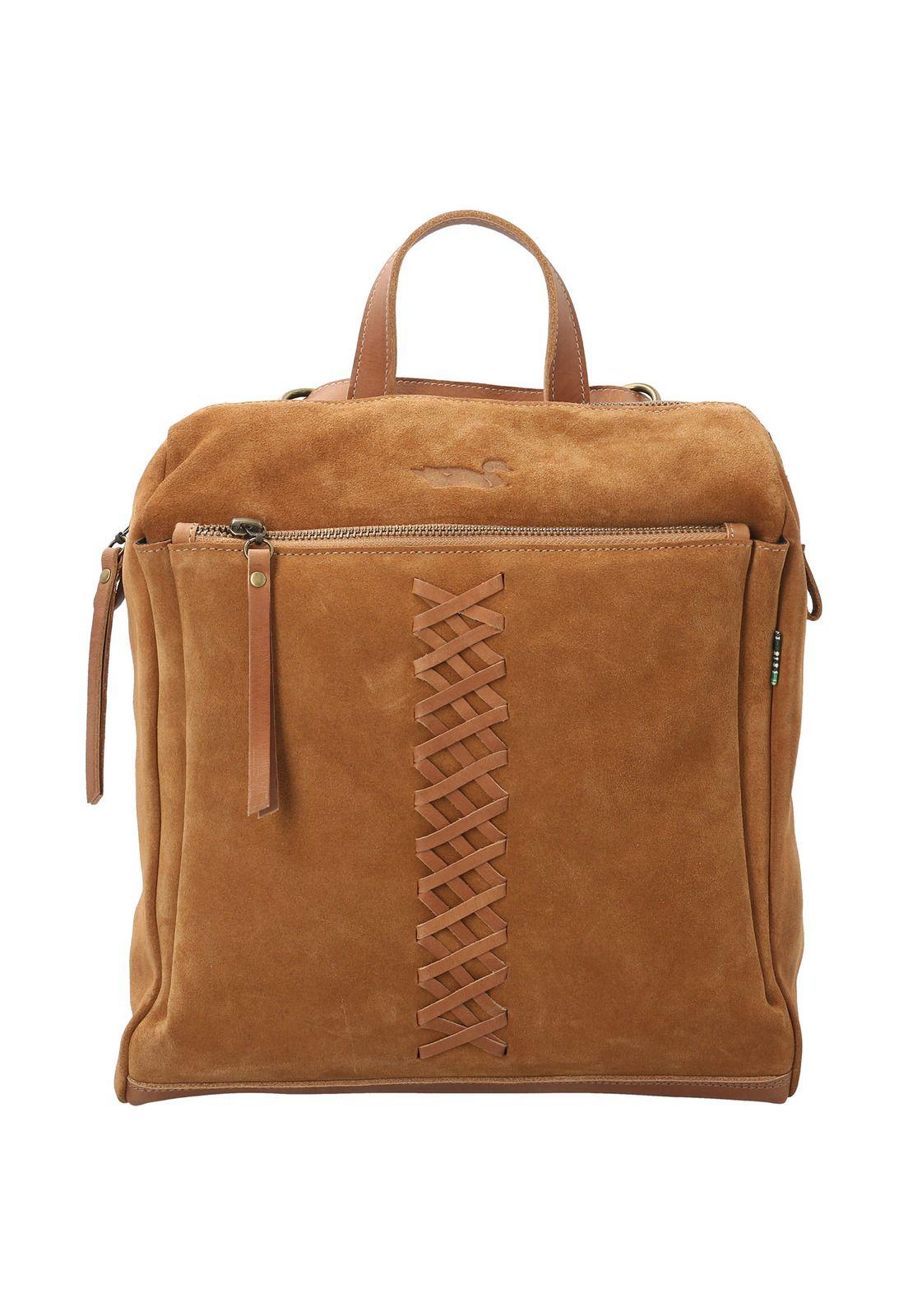 Mochila Cuero Mujer Mele Backbag Café-0