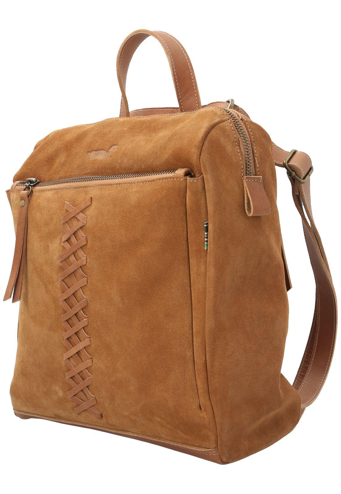Mochila Cuero Mujer Mele Backbag Café-1