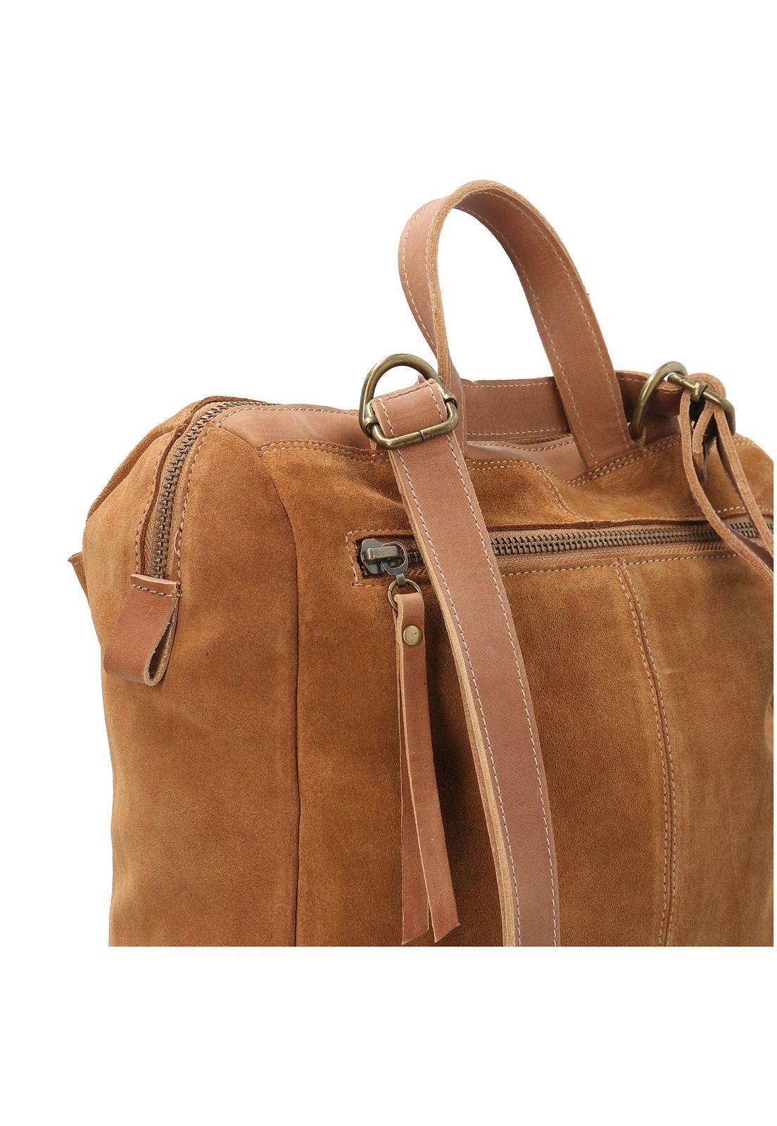 Mochila Cuero Mujer Mele Backbag Café-4