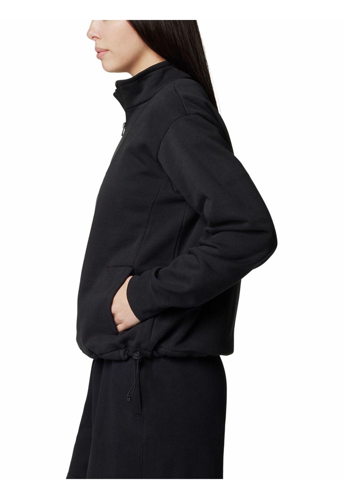 Polerón Mujer Quarter Zip Negro-1