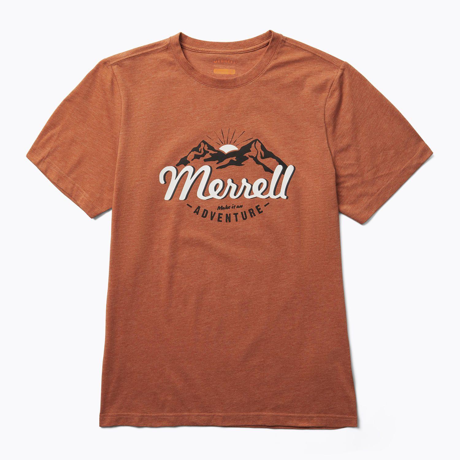 Polera M/C Hombre Merrell Mts Tee Naranjo-0