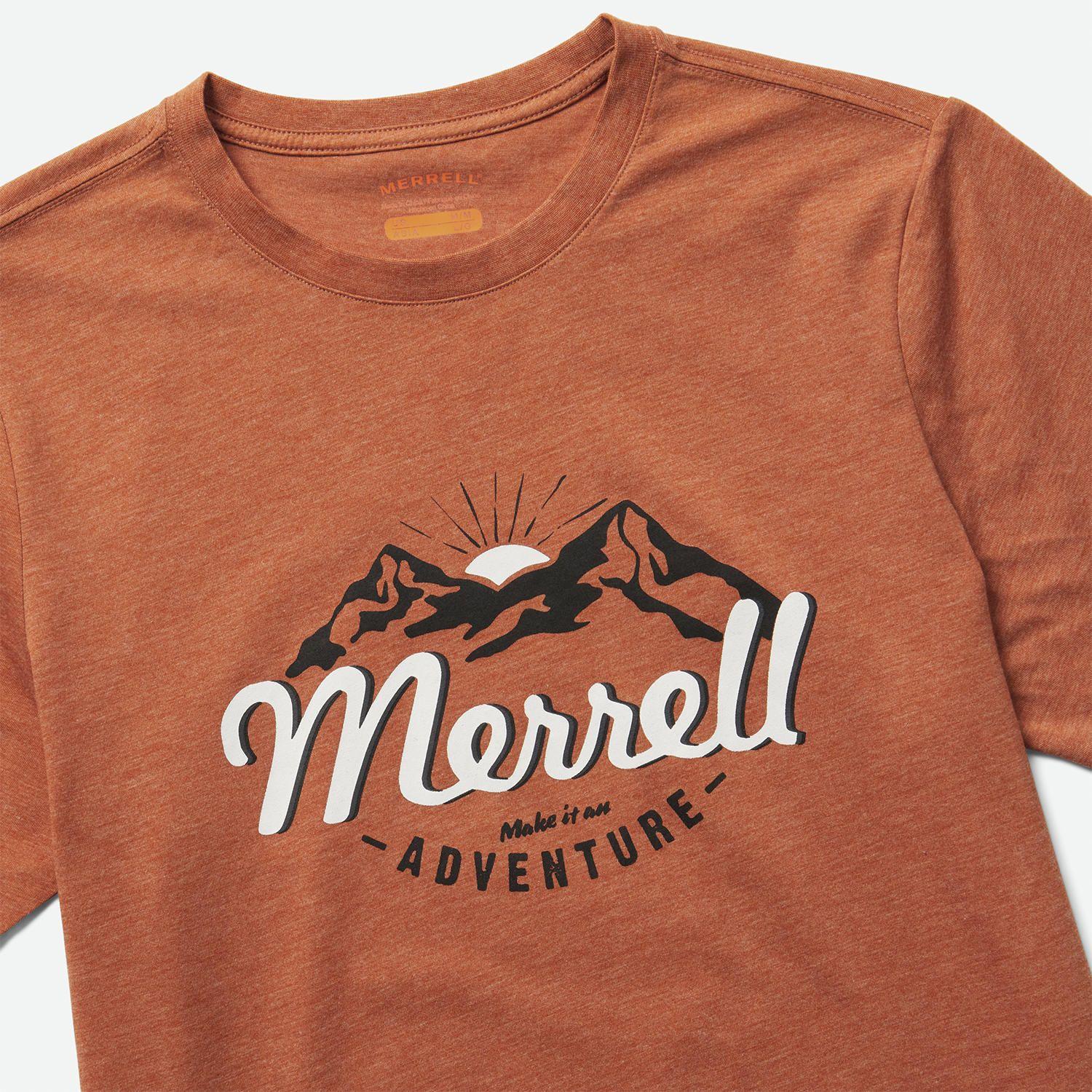 Polera M/C Hombre Merrell Mts Tee Naranjo-1