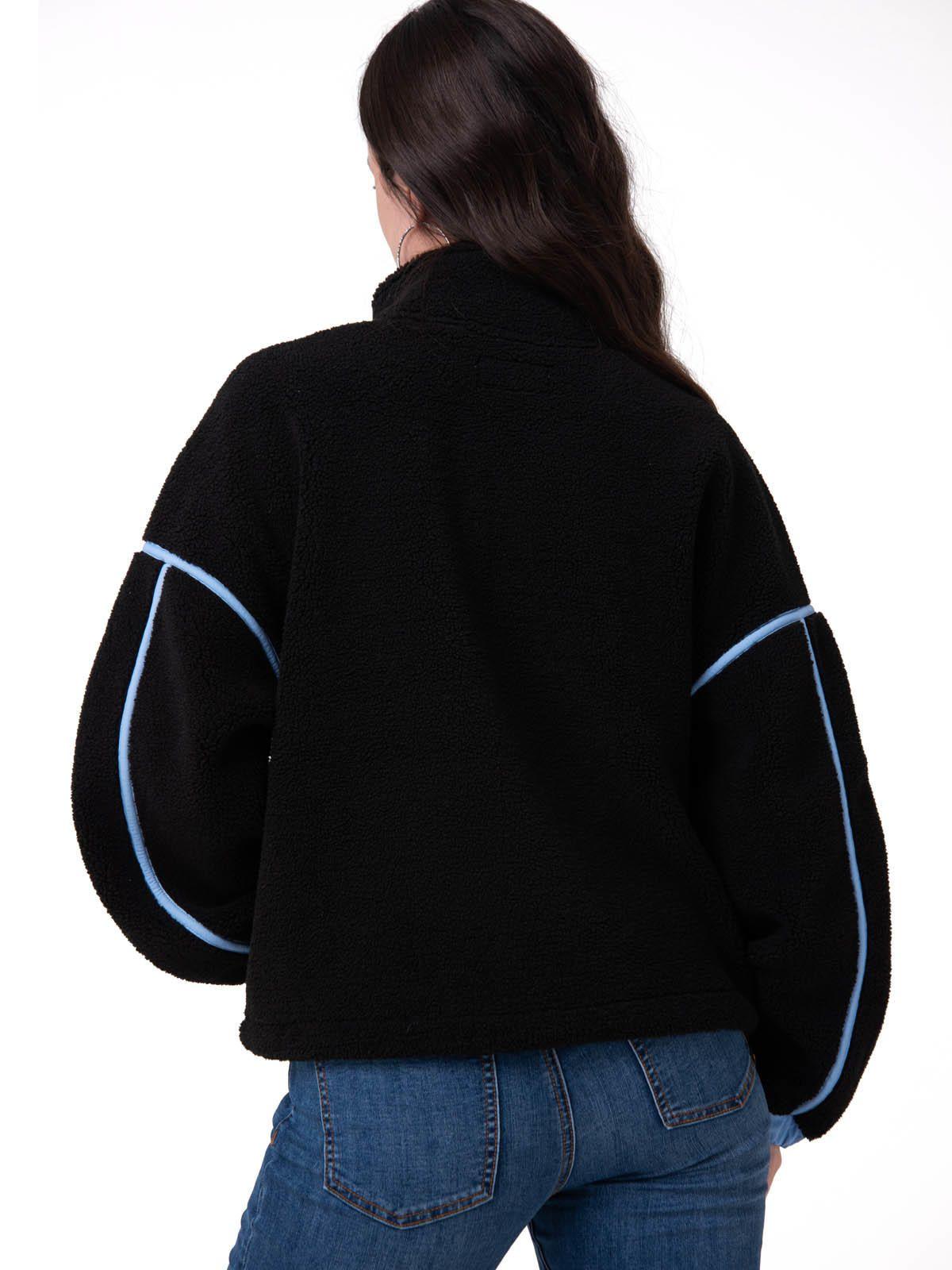 Polar Mujer Relaxed Half Zip Negro-3