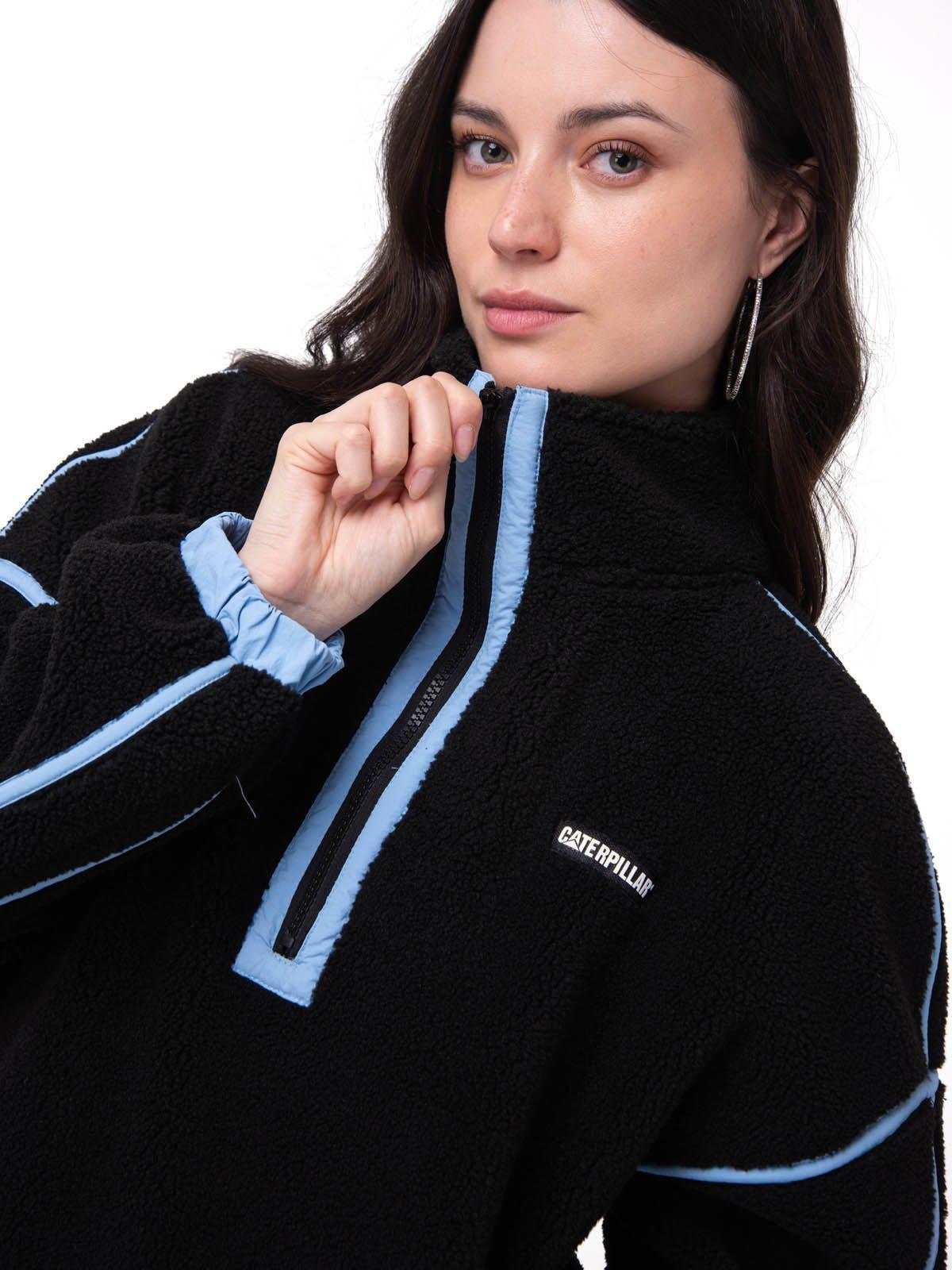 Polar Mujer Relaxed Half Zip Negro-4