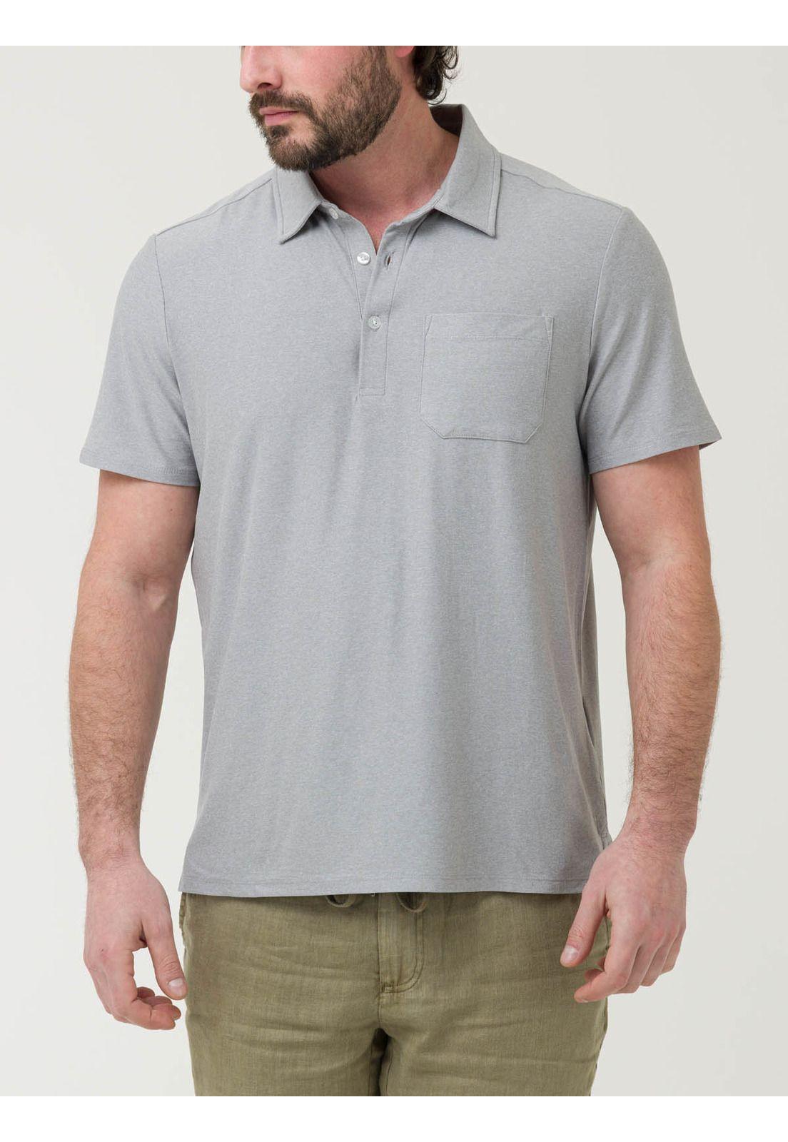 Polera Fibras Recicladas Hombre Trento Gris-0