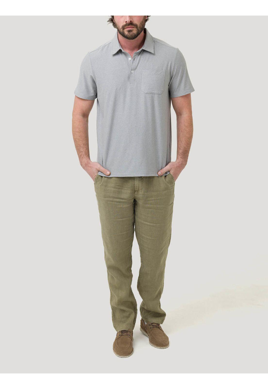 Polera Fibras Recicladas Hombre Trento Gris-4