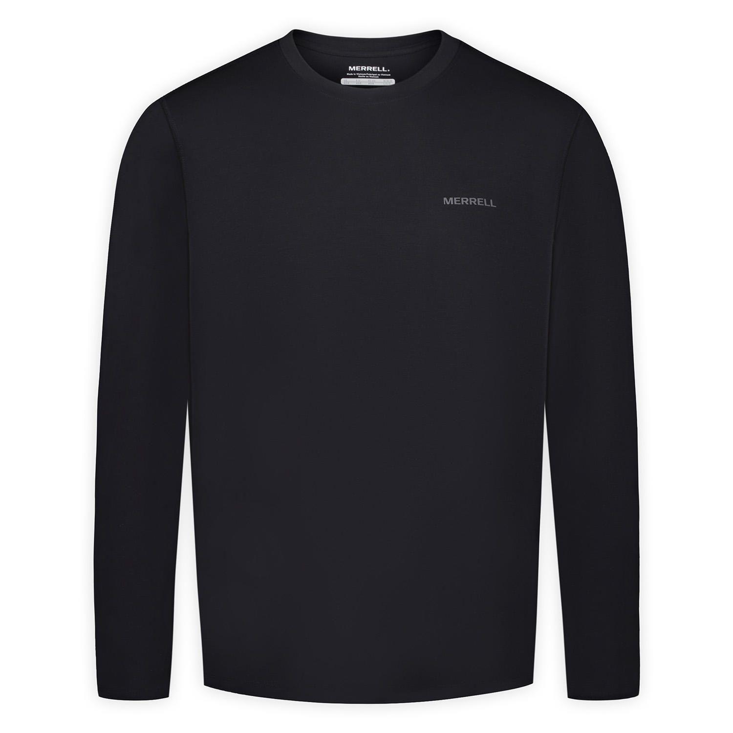 Polera Manga Larga Hombre Vista Ls Tencel Negro-6