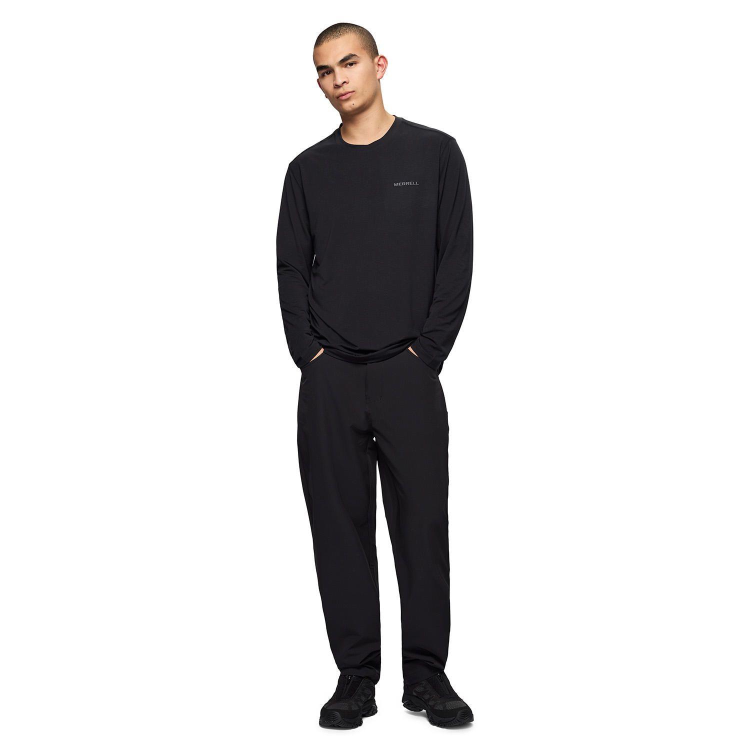 Polera Manga Larga Hombre Vista Ls Tencel Negro-4