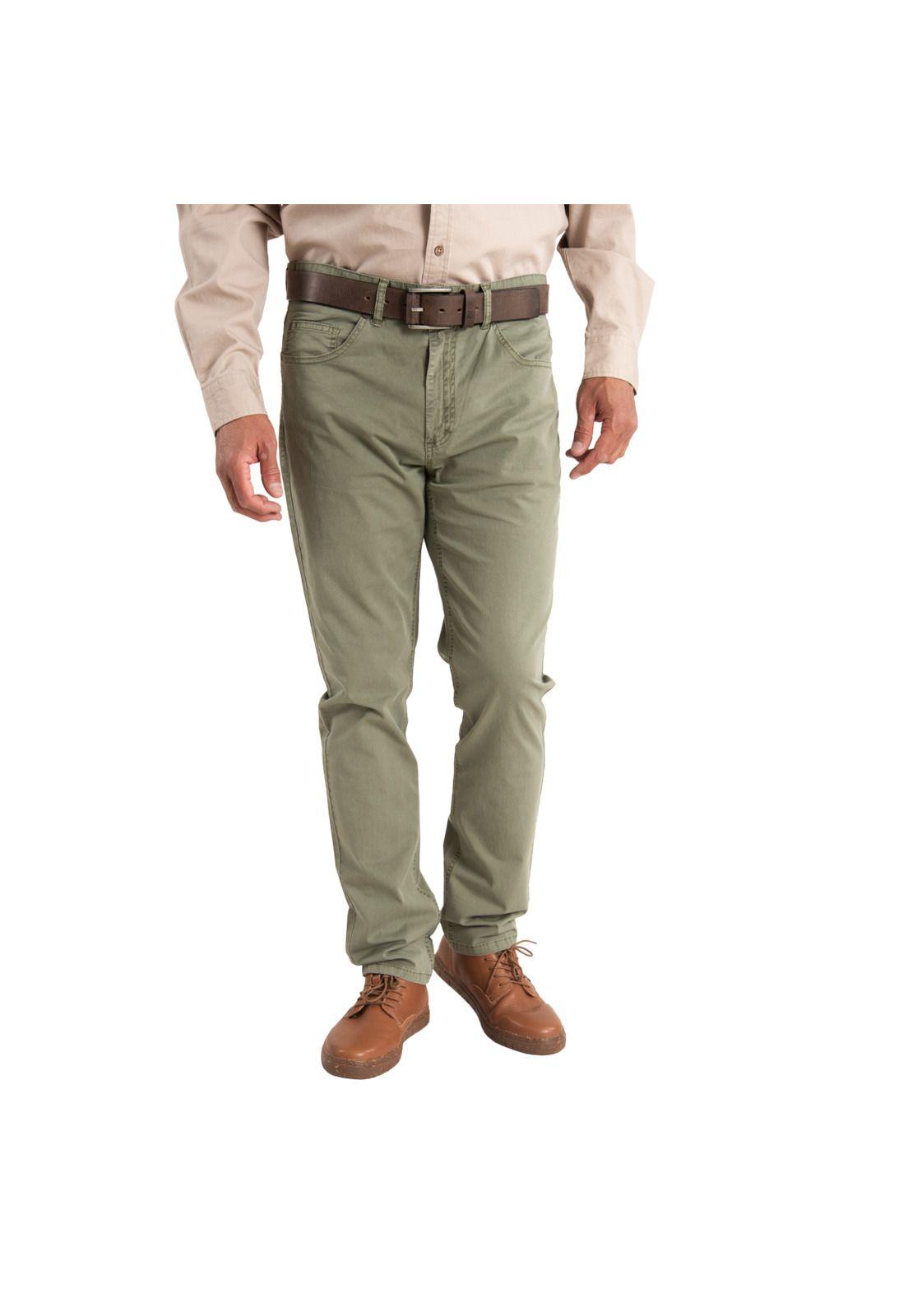 Pantalón Hombre Five Verde-0