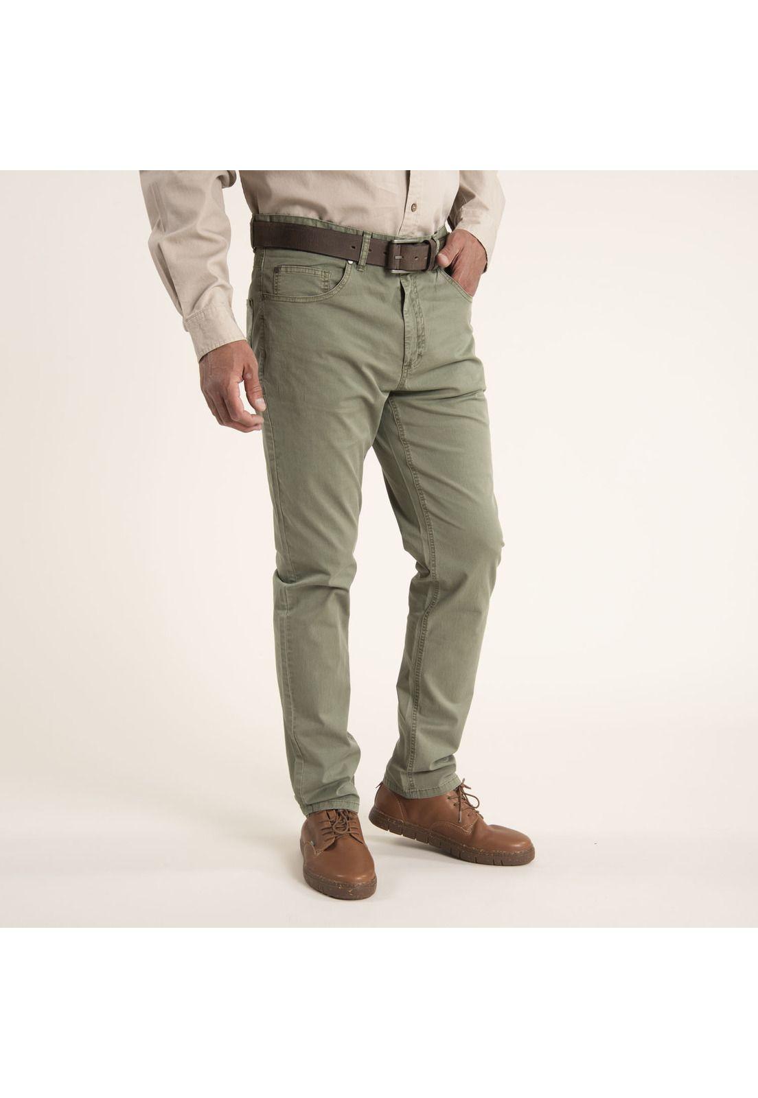 Pantalón Hombre Five Verde-1