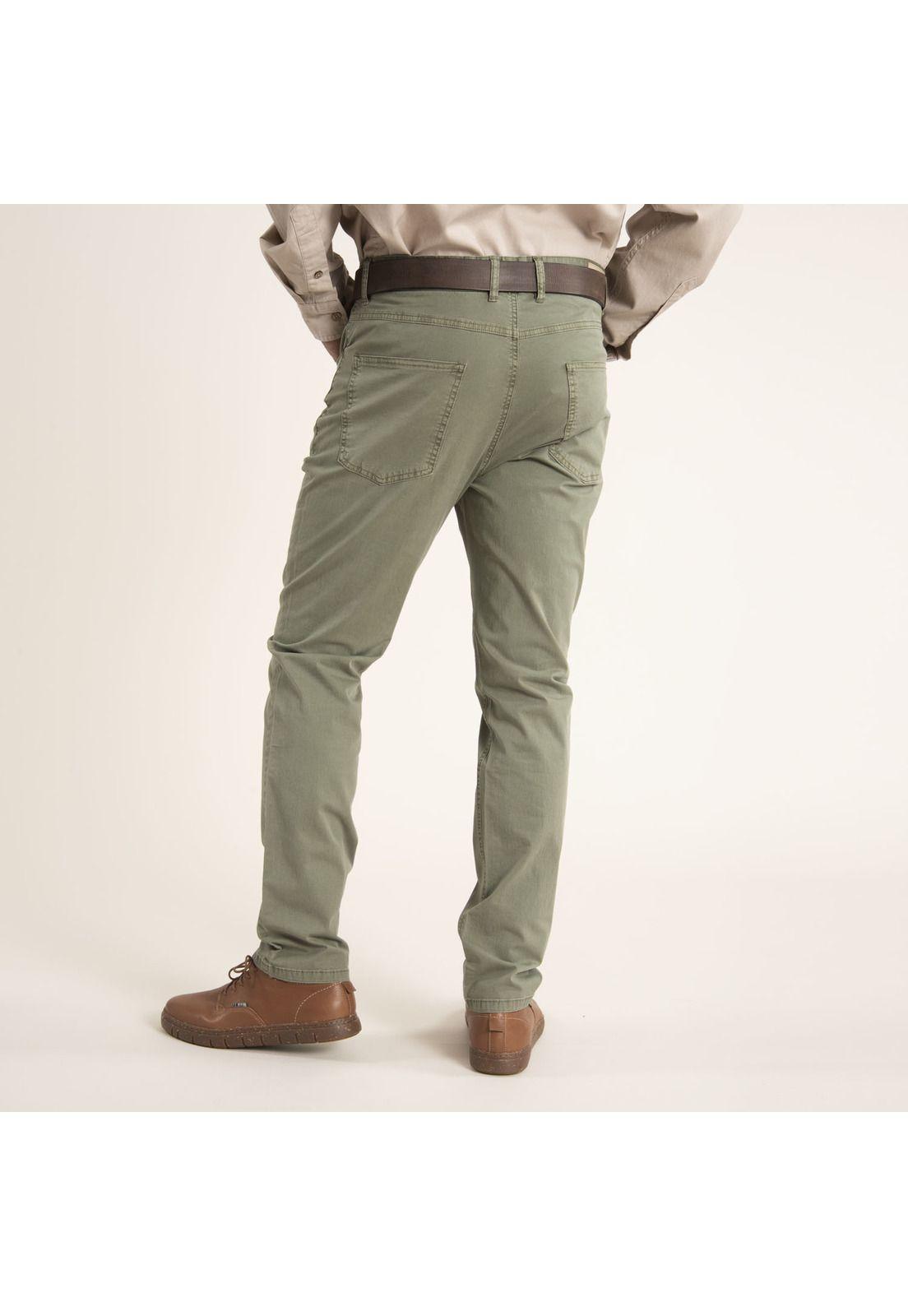 Pantalón Hombre Five Verde-2