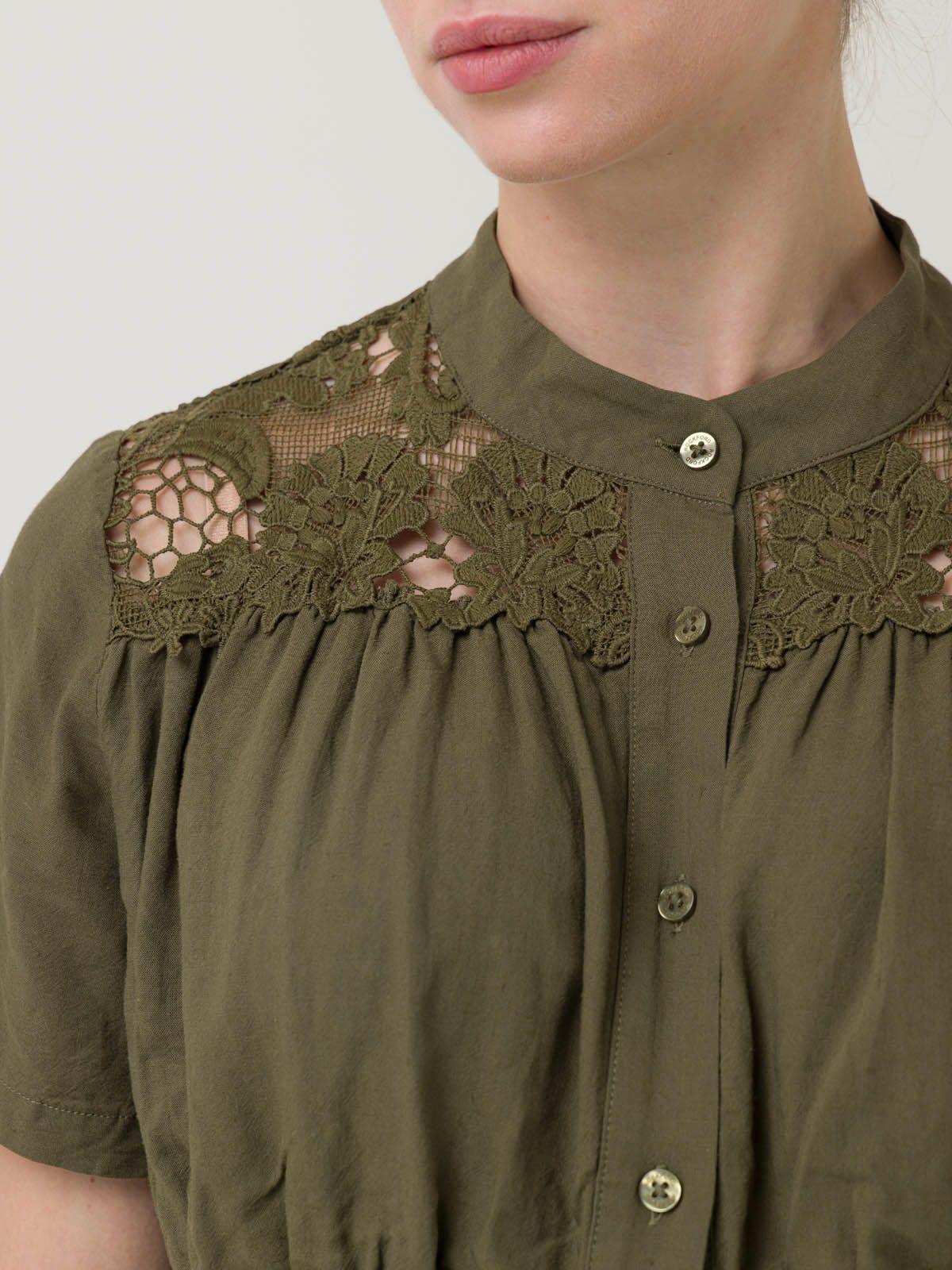 Vestido Lino Orgánico Mujer Geneva Verde -6