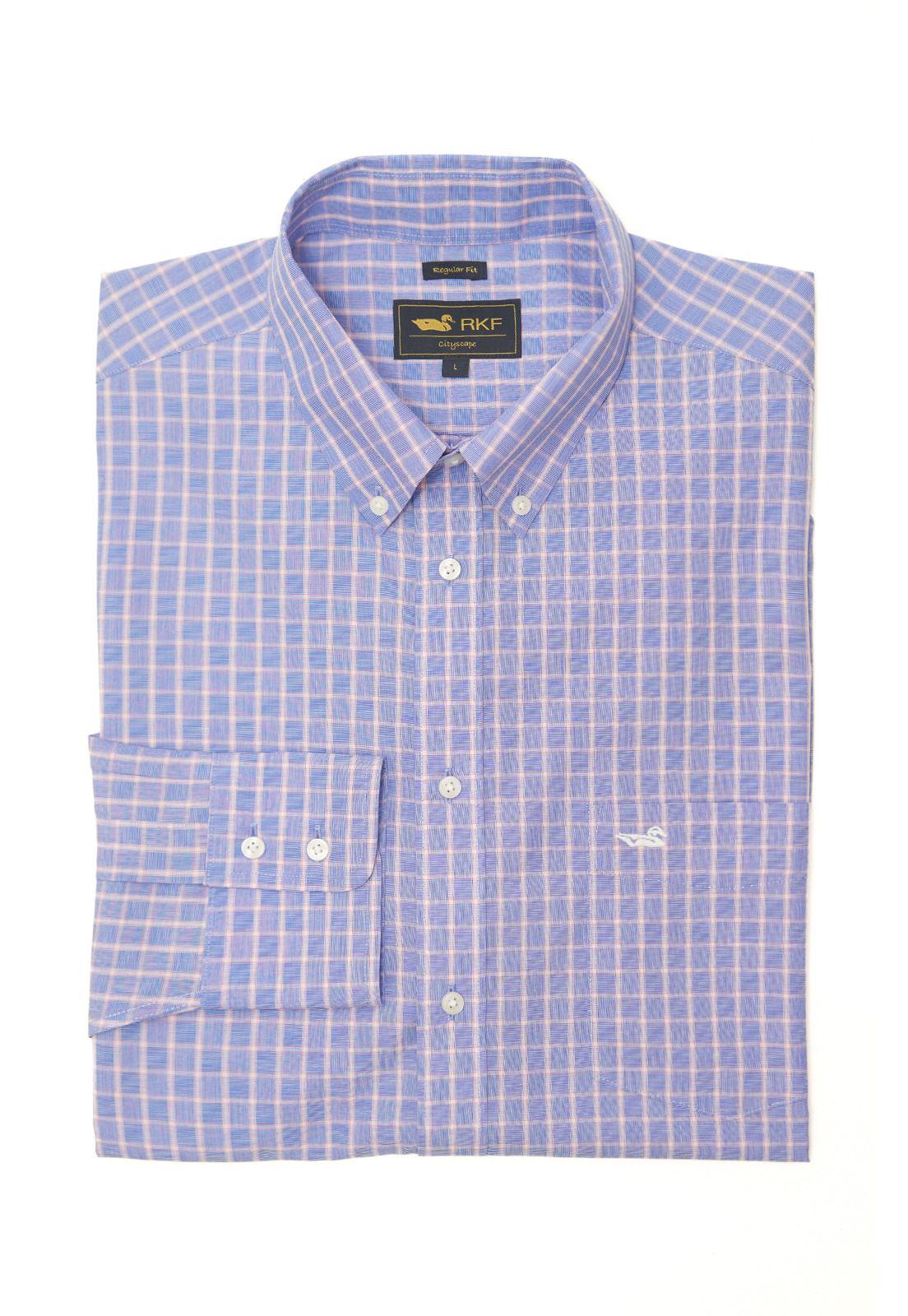 Camisa Libre De Arrugas Hombre WF Rosado-0