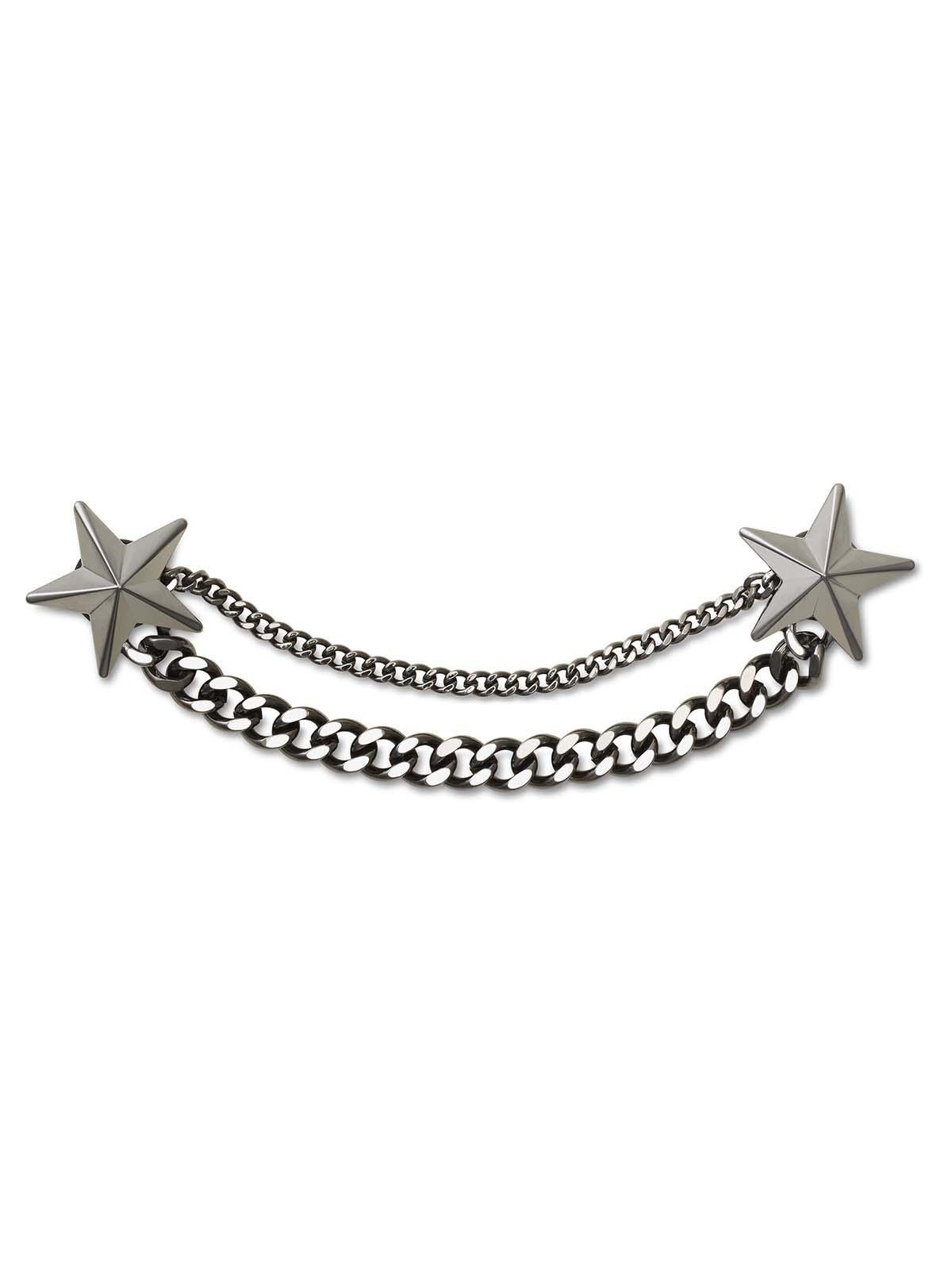 Jibbitz Crocs Cadena Estrella Punk Plateado-0