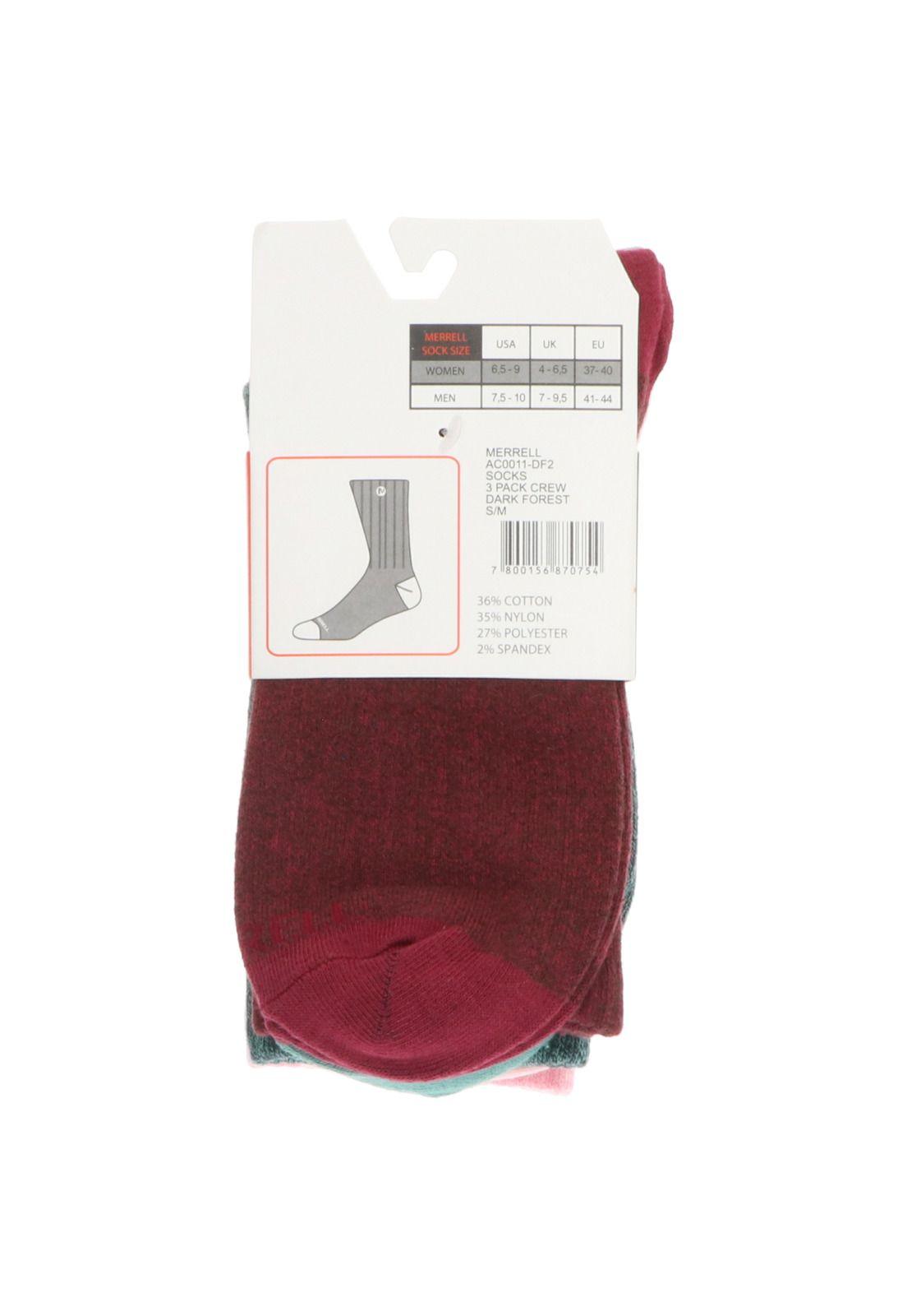 3 Packcalcetin Outdoor Crew Ulticolor Unisex-4