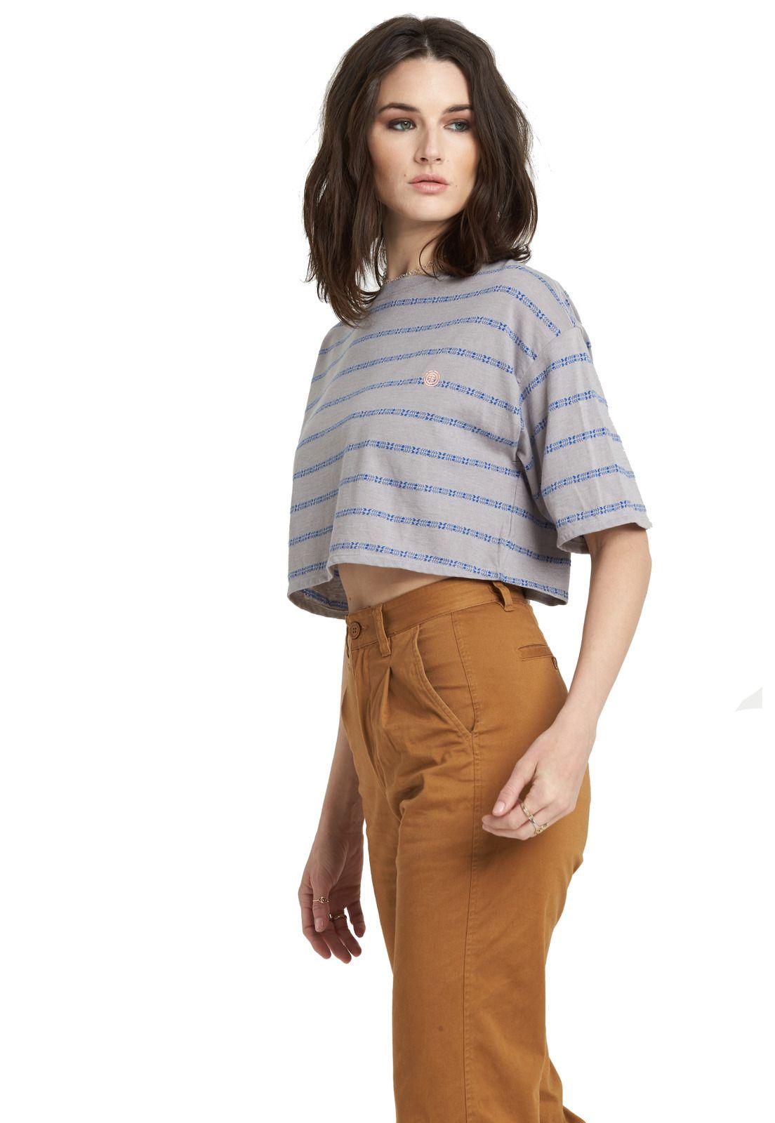 Polera M/C Mujer Easy Jac Gris Element-0