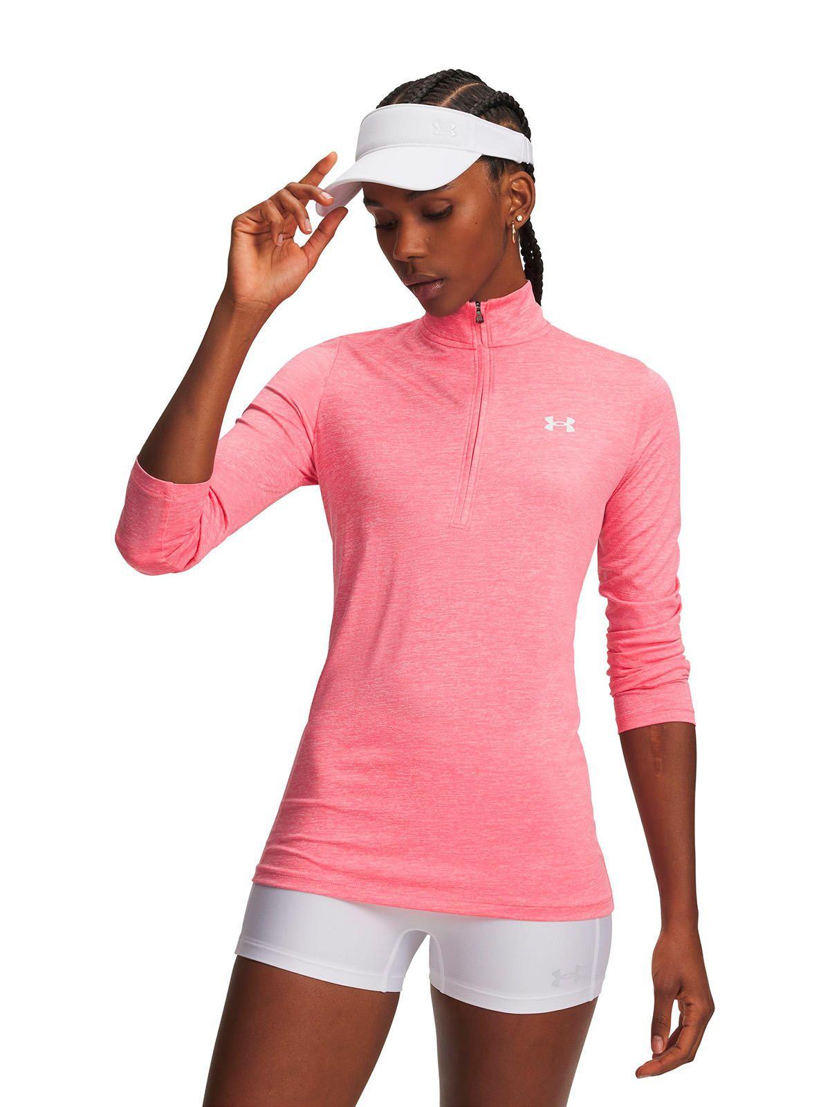 Poleron UA Tech Twist Rosado Mujer-0