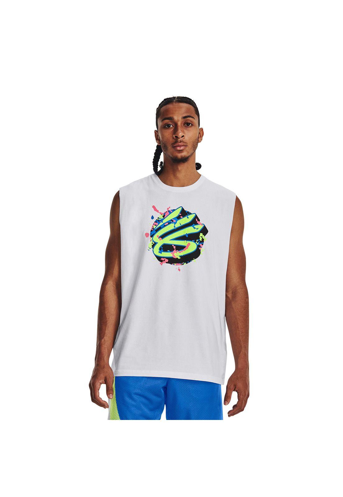 Camiseta Hombre Curry Slvs Tee Blanco-0