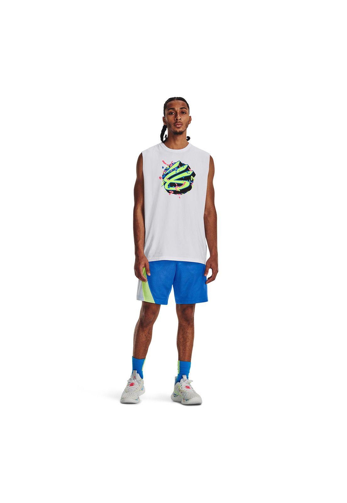 Camiseta Hombre Curry Slvs Tee Blanco-3
