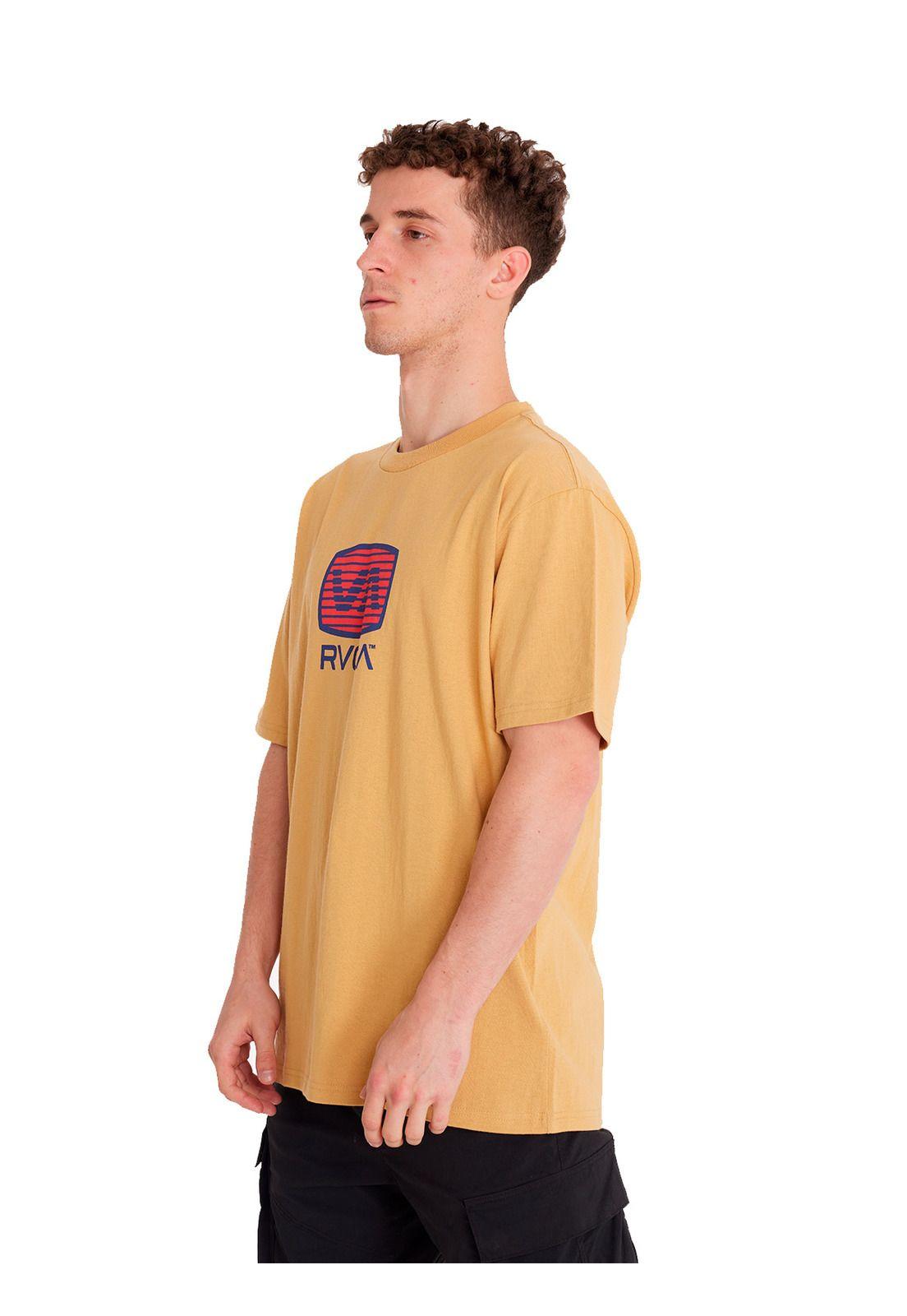Polera manga corta Hombre Transistor Naranja-1
