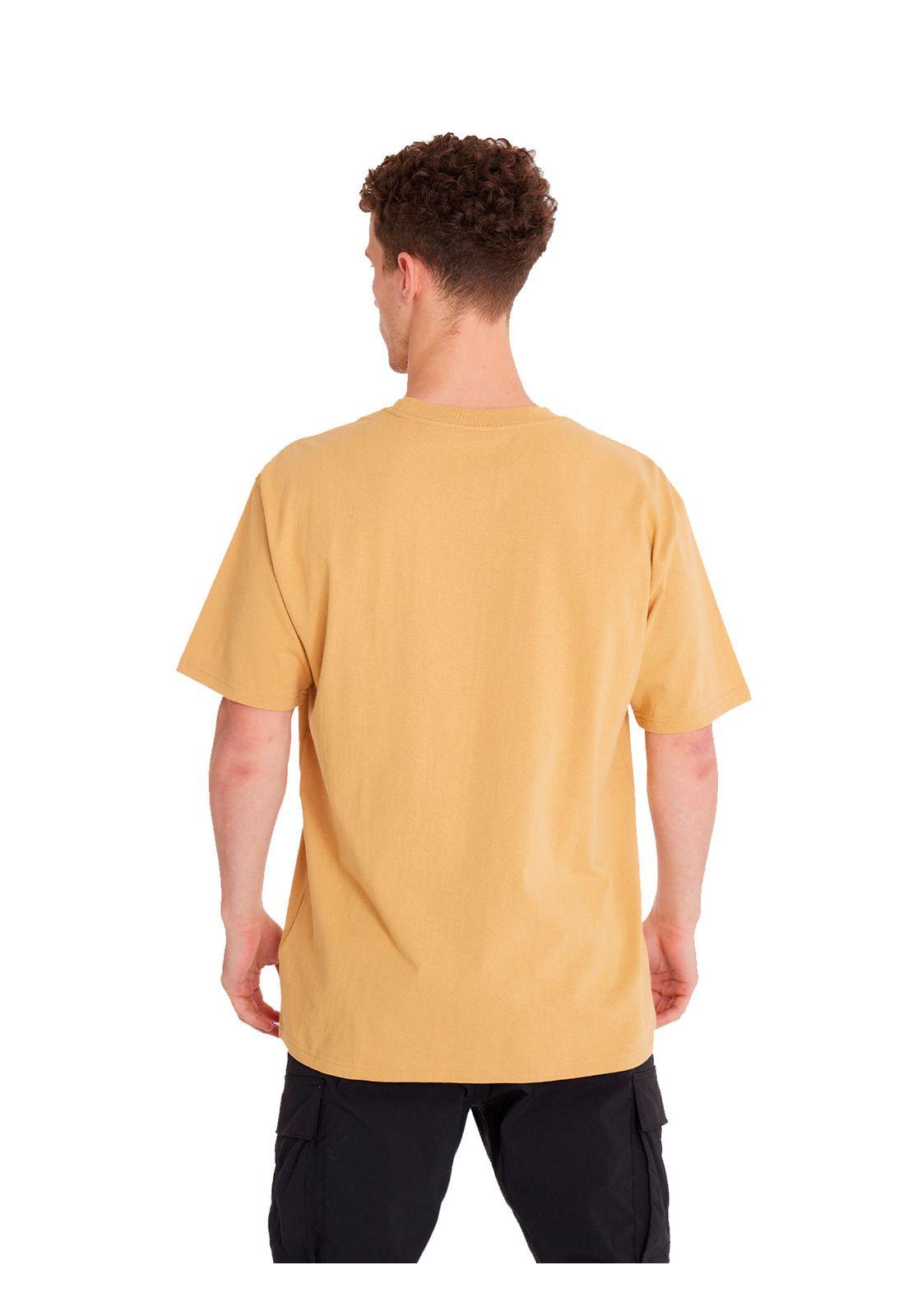 Polera manga corta Hombre Transistor Naranja-4