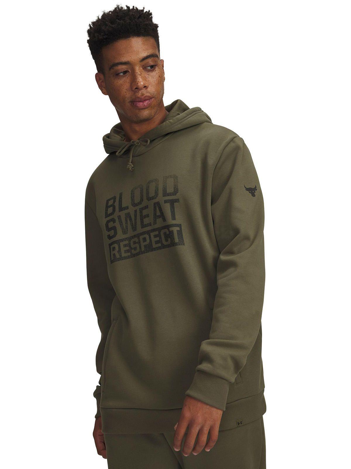 Polerón UA Project Rock Rival Fleece Verde Hombre-0