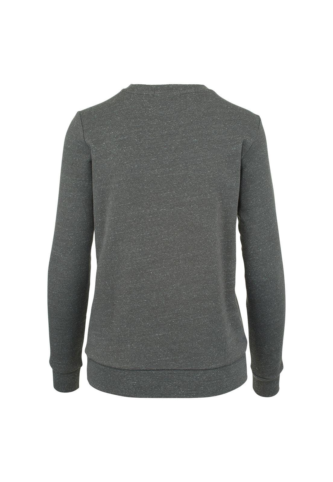 Poleron Mujer W Postcard Crew Gris-1