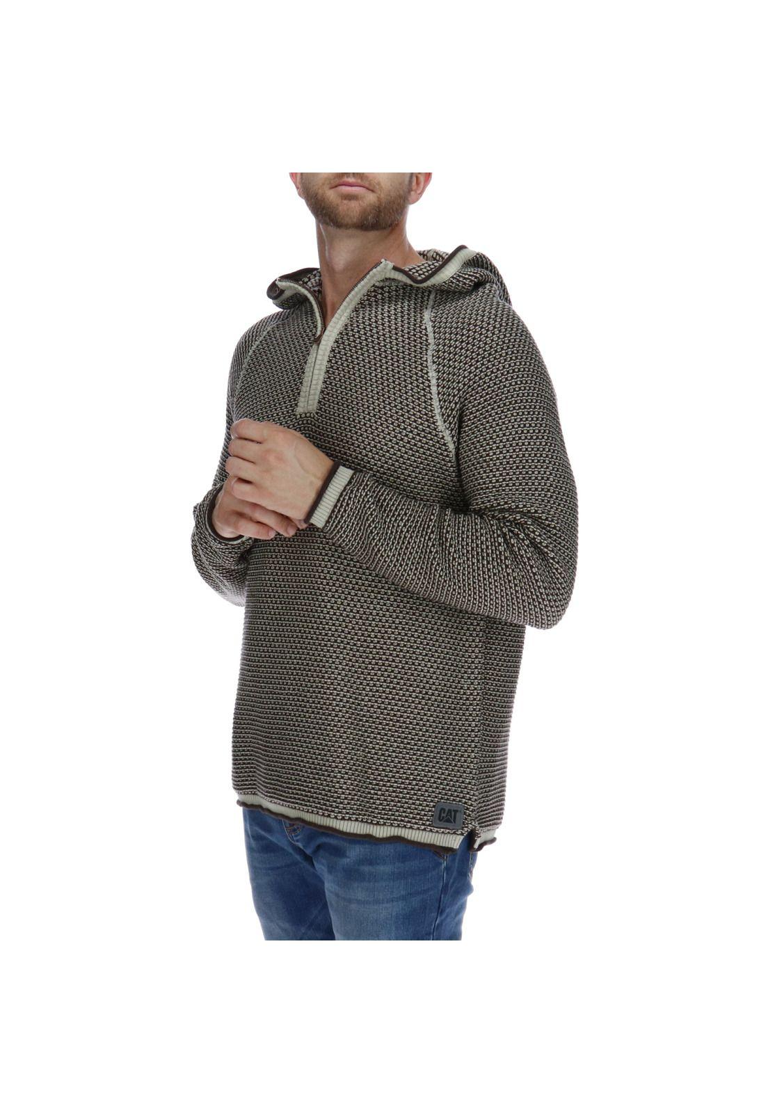 Sweater Hombre Origin Hooded Sweater Algodón Grafito-1
