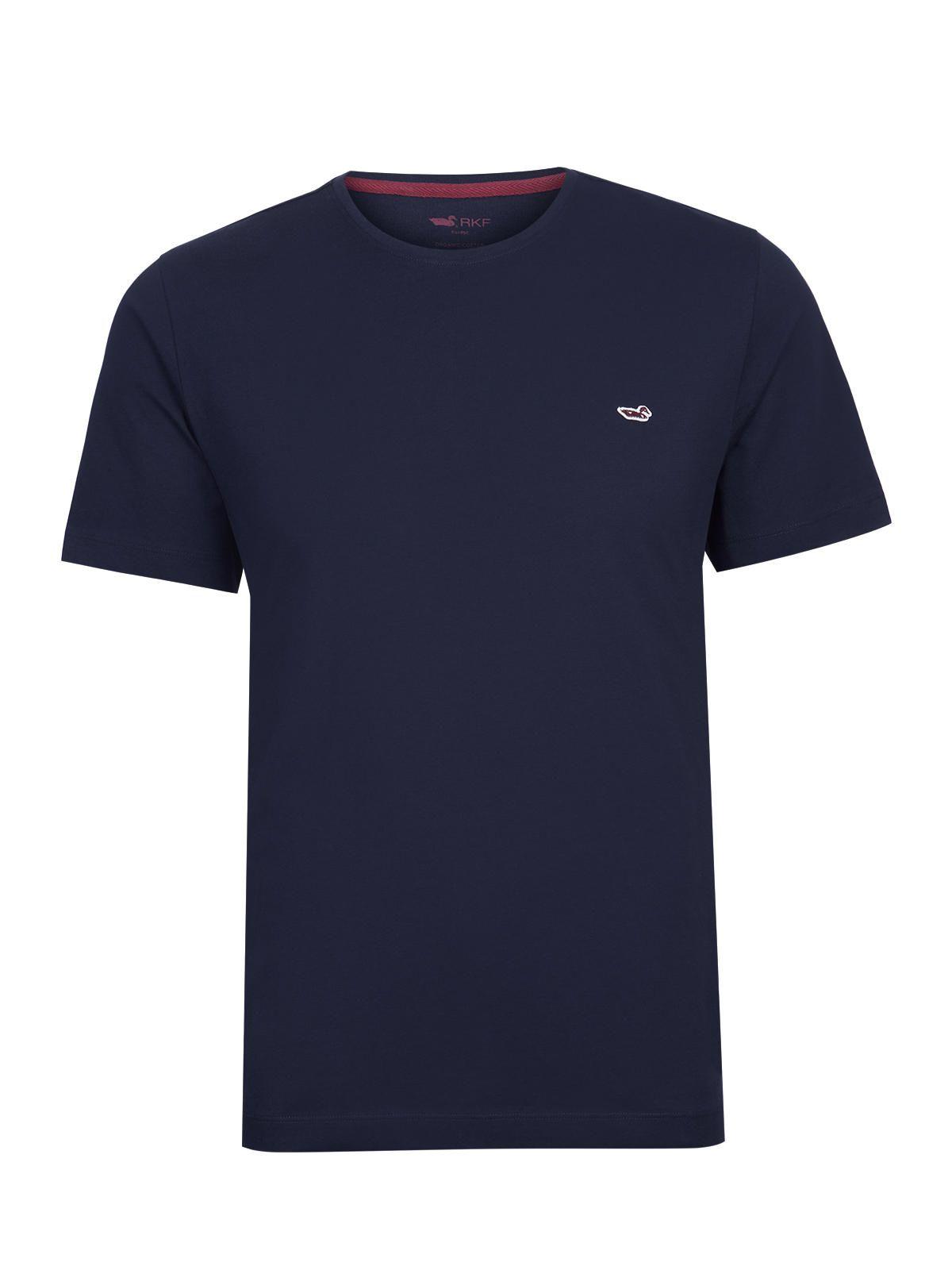 Polera Algodón Orgánico Hombre Basic Azul marino-0