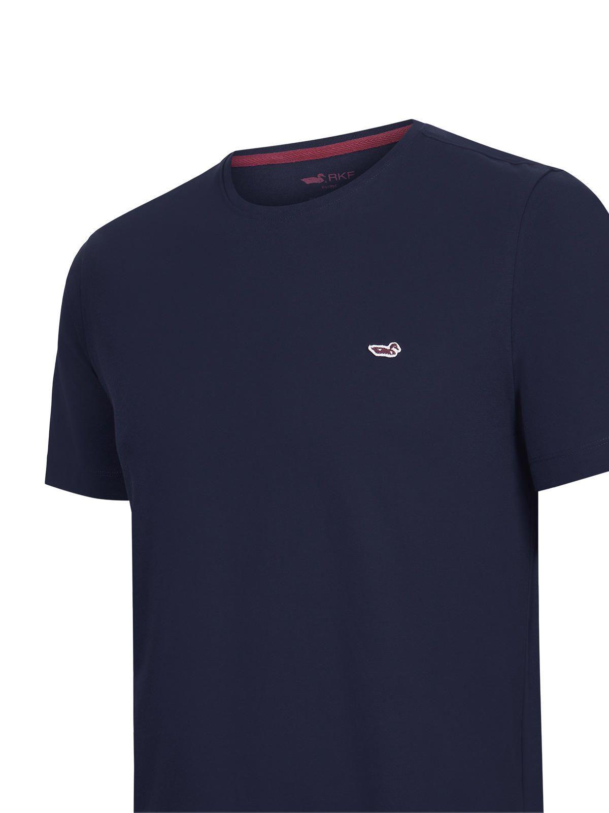 Polera Algodón Orgánico Hombre Basic Azul marino-3