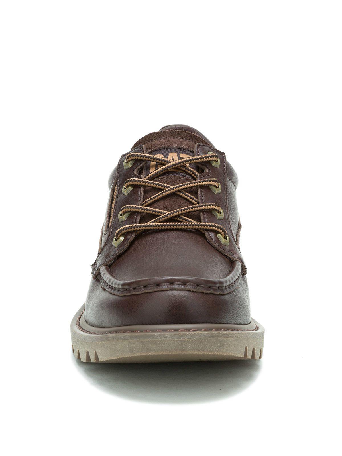 Zapato Cuero Hombre Colorado MocToe Low Café Oscuro-4