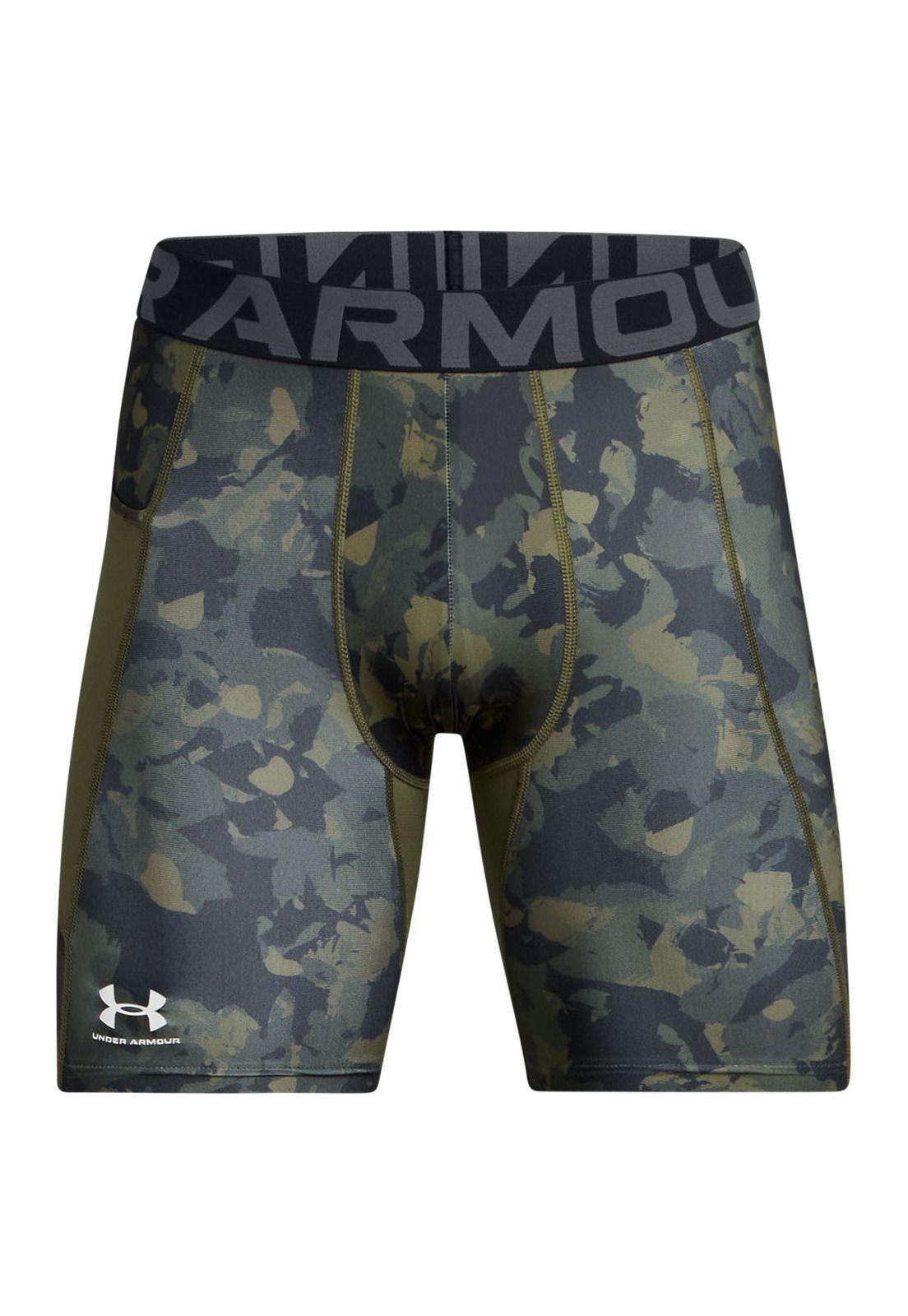 Shorts de compresión HeatGear hombre Verde-0