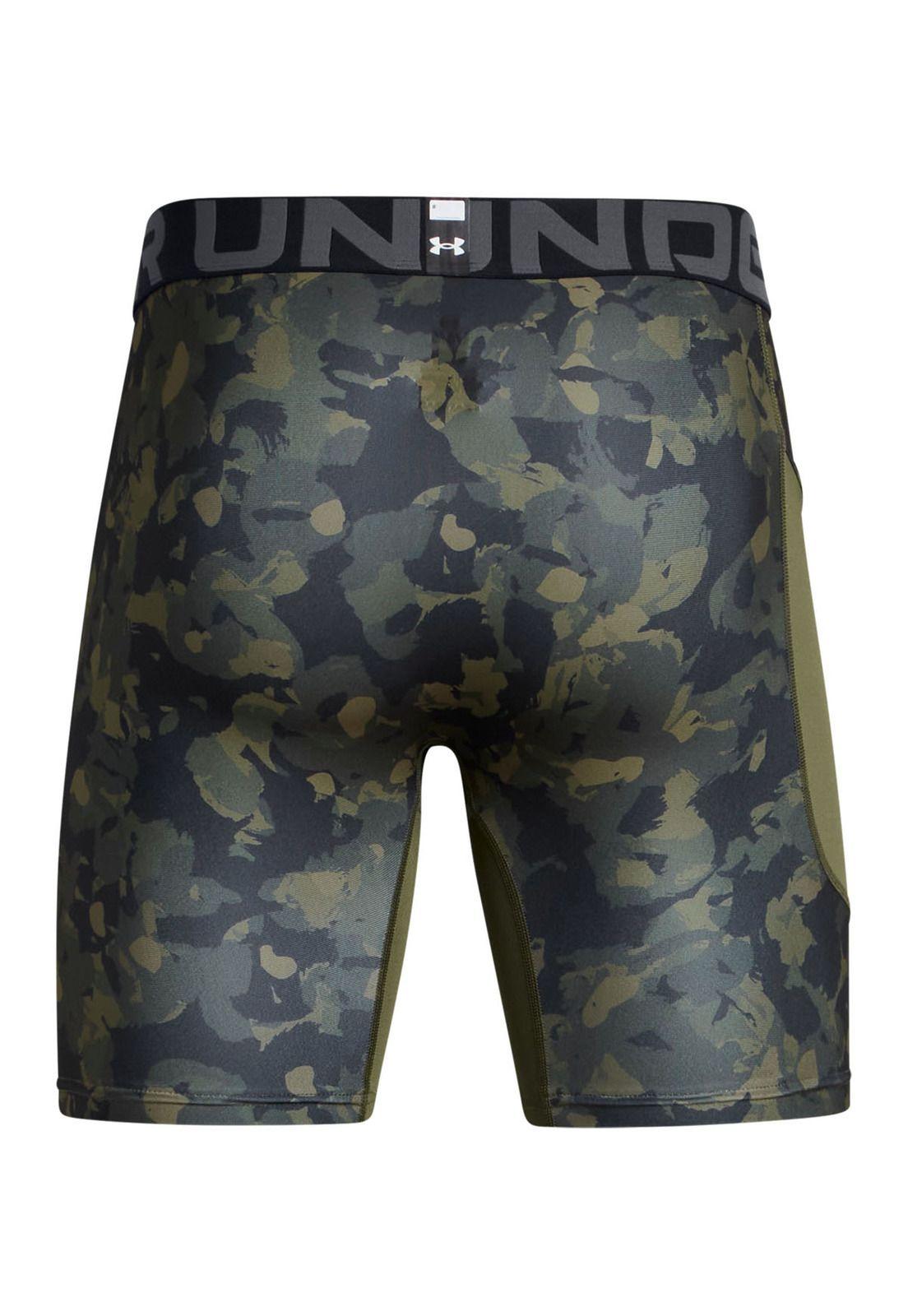 Shorts de compresión HeatGear hombre Verde-1