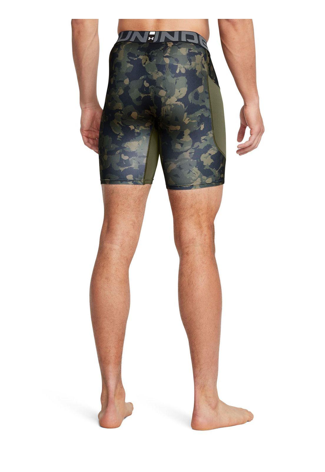 Shorts de compresión HeatGear hombre Verde-4
