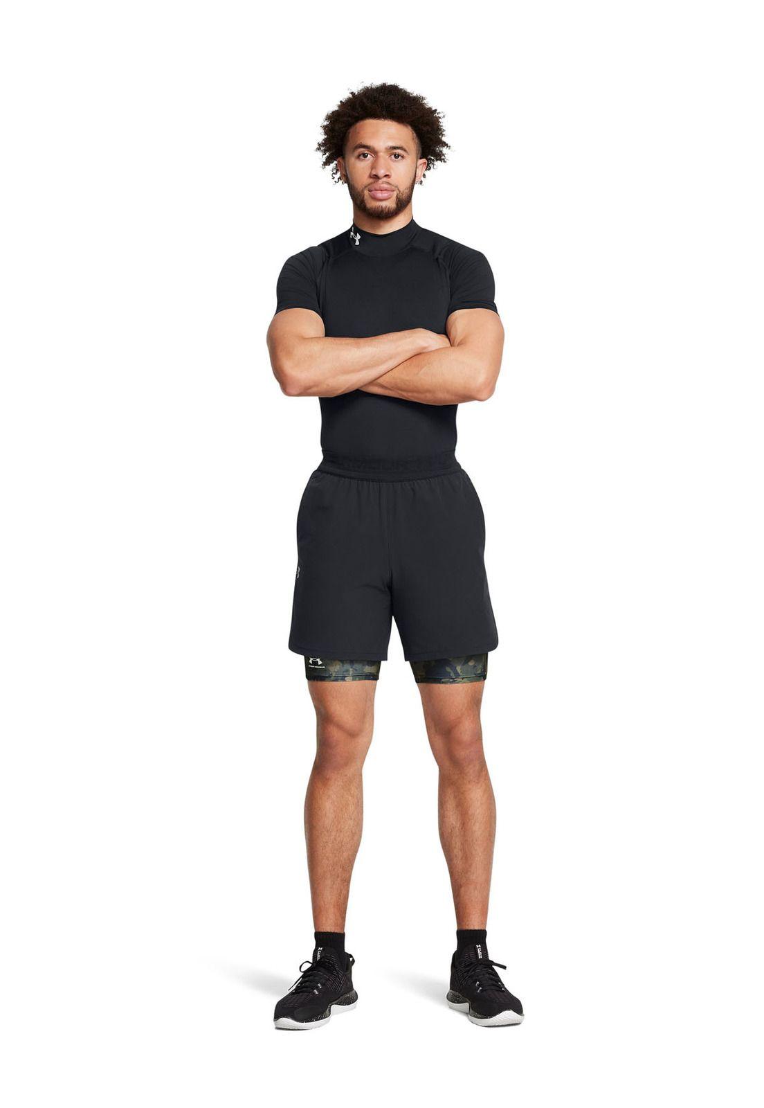 Shorts de compresión HeatGear hombre Verde-5