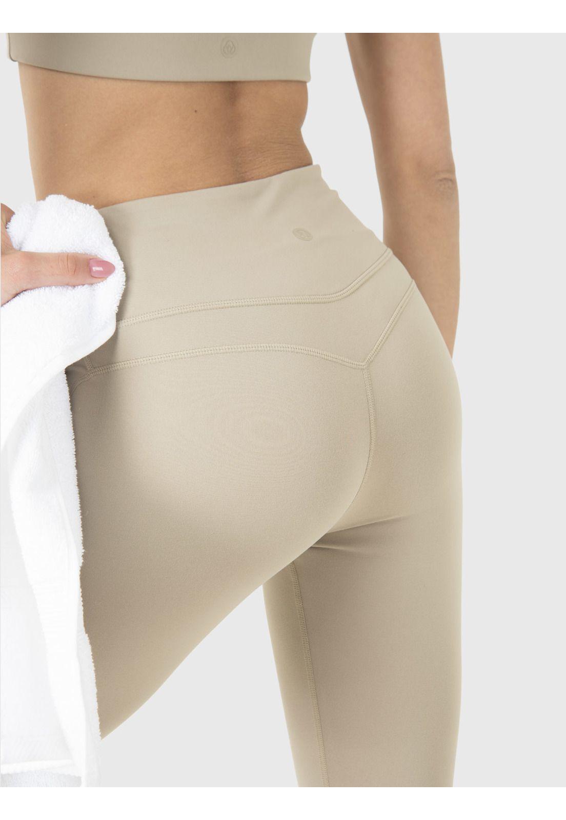 Calza Deportiva Mujer Long Legg Luna Beige-4