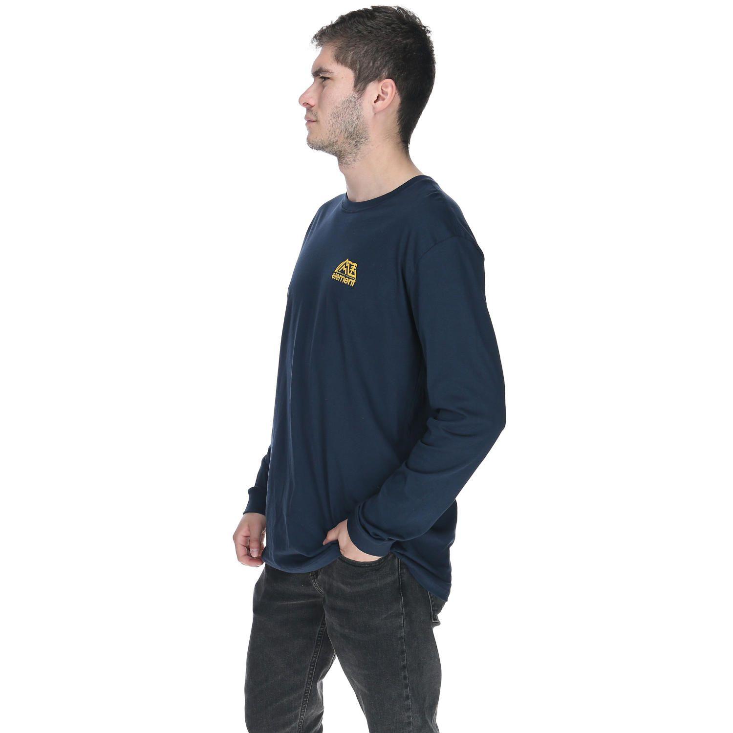 Polera M/L Hombre Burkett Polera Azul-1