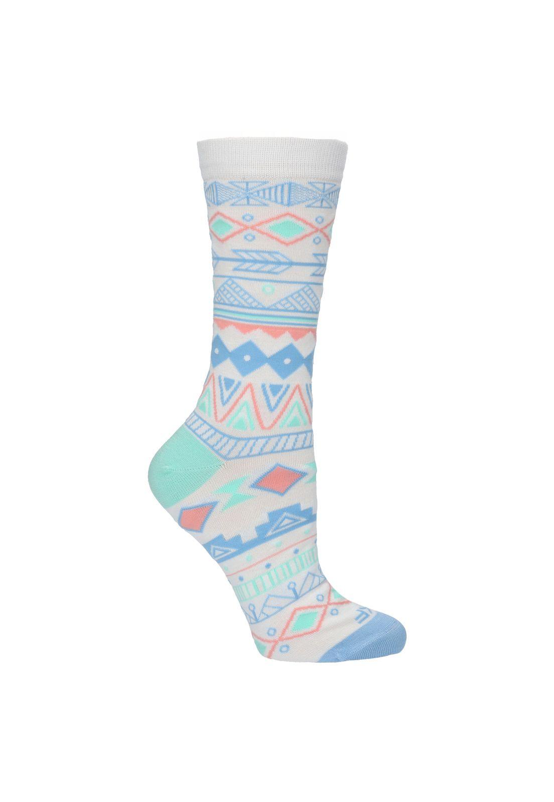 Calcetín Bambú Mujer Design Crema-0