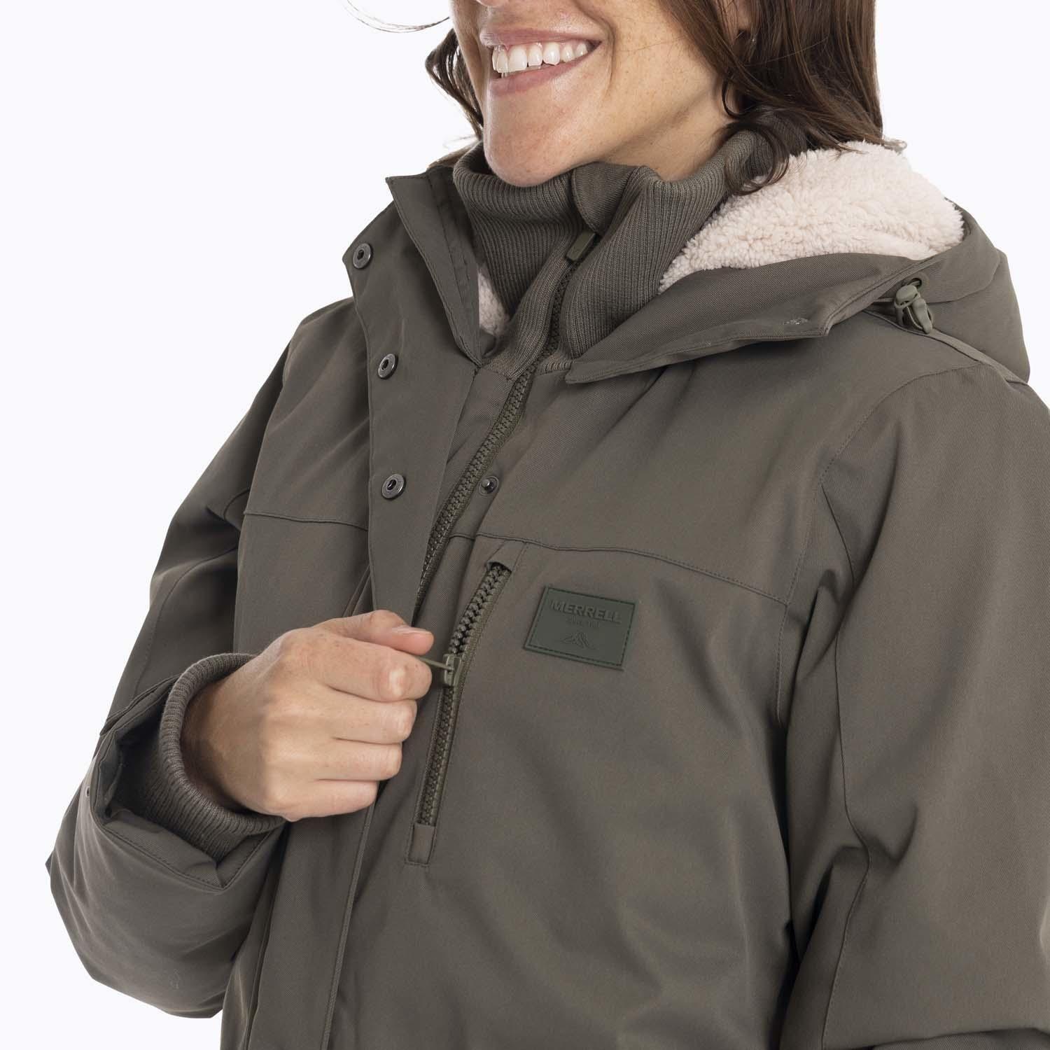Parka Mujer Porcupine Café oscuro Merrell-5