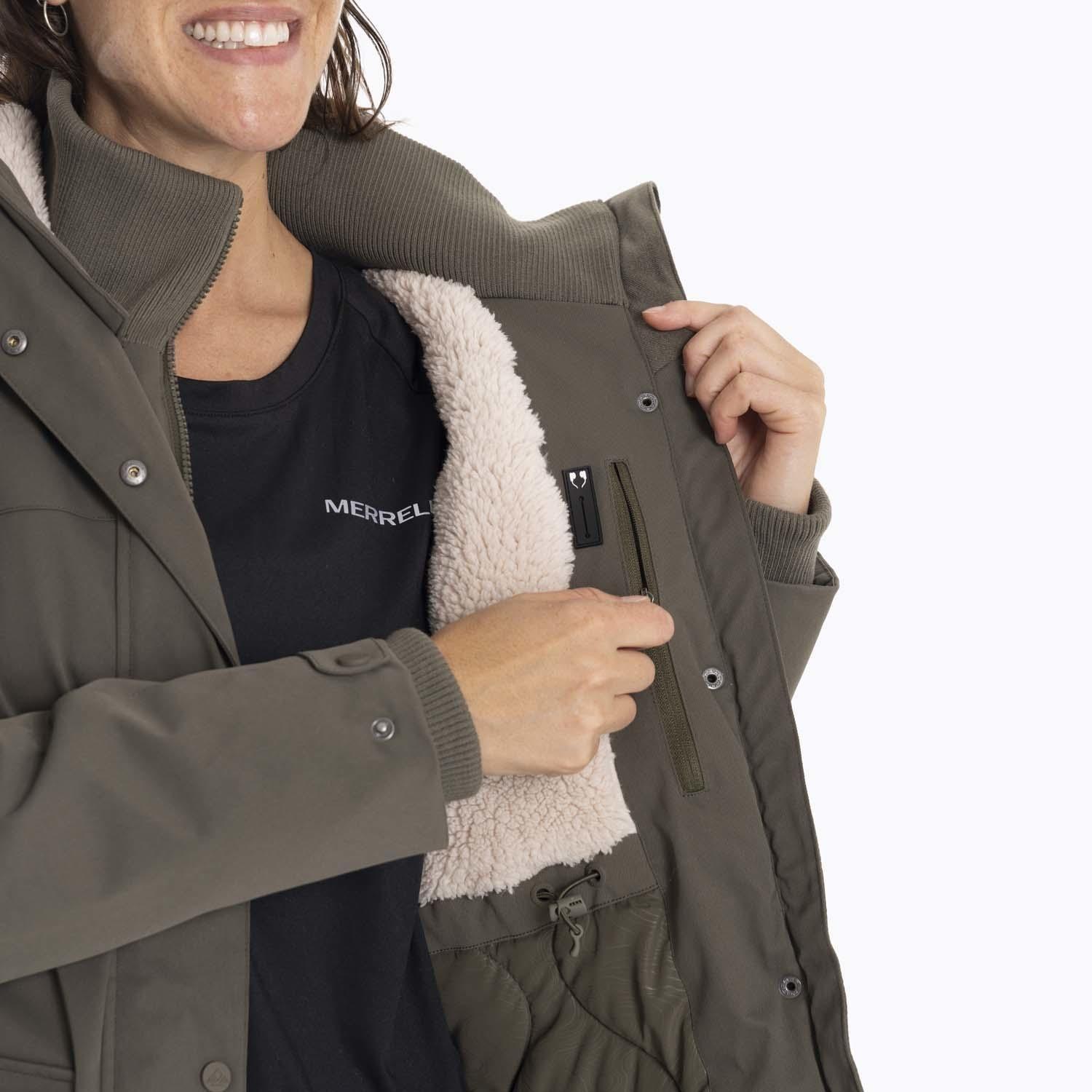 Parka Mujer Porcupine Café oscuro Merrell-6
