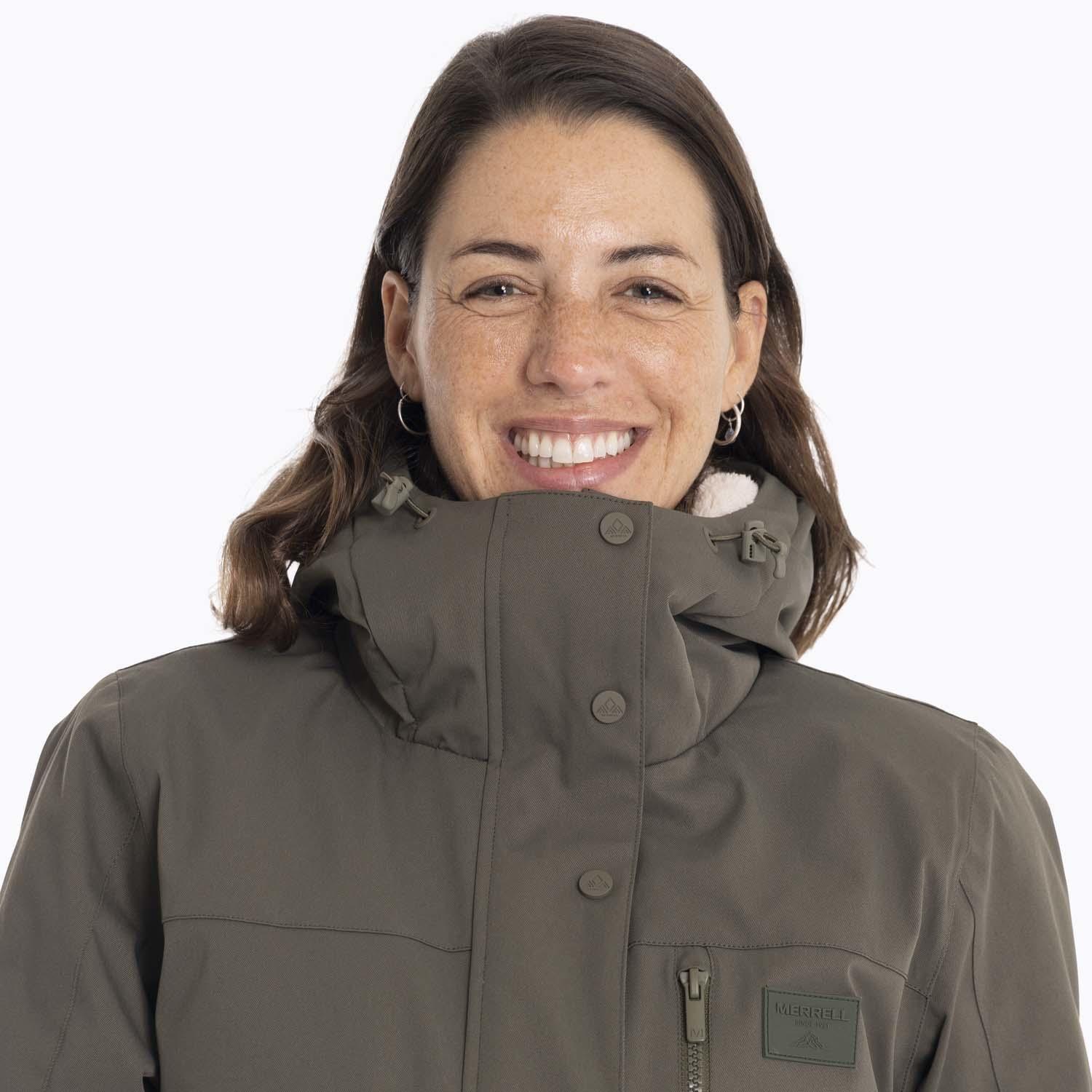 Parka Mujer Porcupine Café oscuro Merrell-9