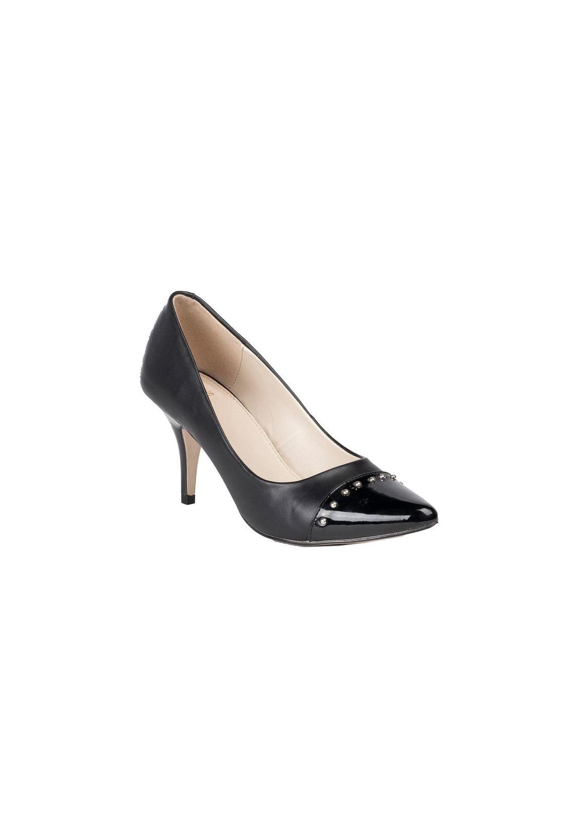 Zapato Court Verano Negro-1